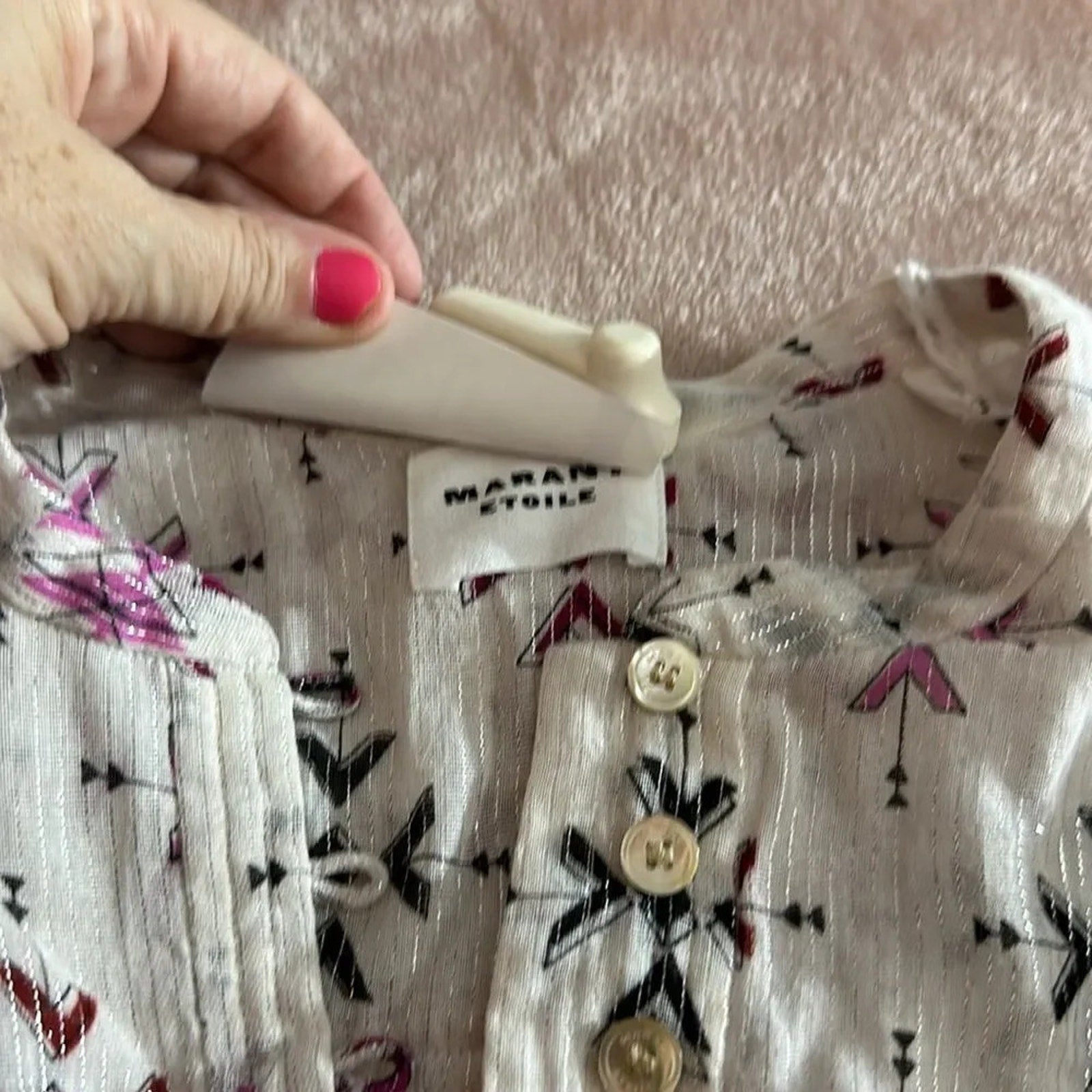 NEW ISABEL MARANT ETOILE Salika printed cotton blouse - size 38 (US 6)