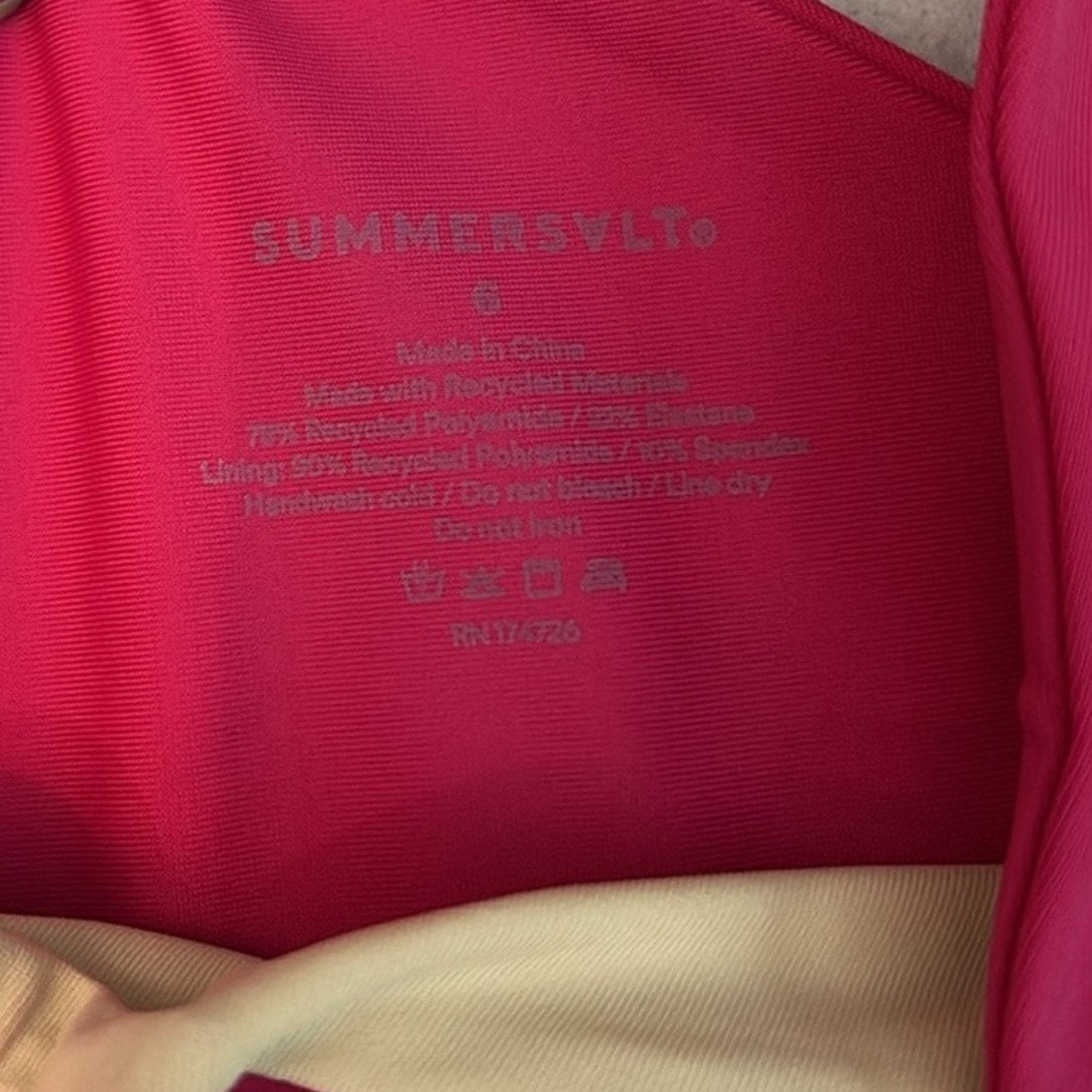 Summersalt The Ruched Sidestroke - size 6