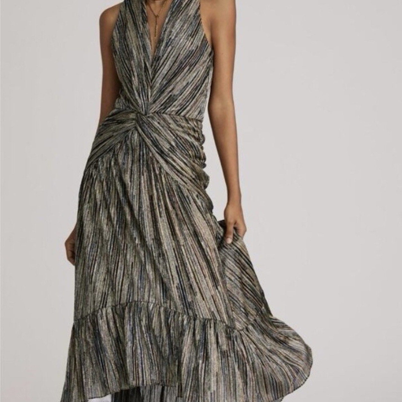 REBECCA TAYLOR Monarch Fleur Cutout Maxi Dress - size XS