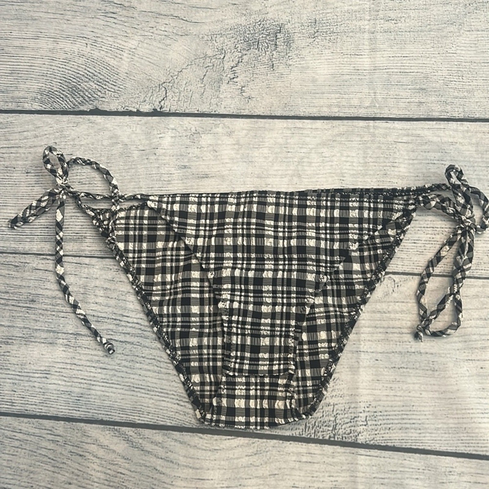 NEW Lisa Marie Fernandez -  checked bikini bottoms - size 3 (M)