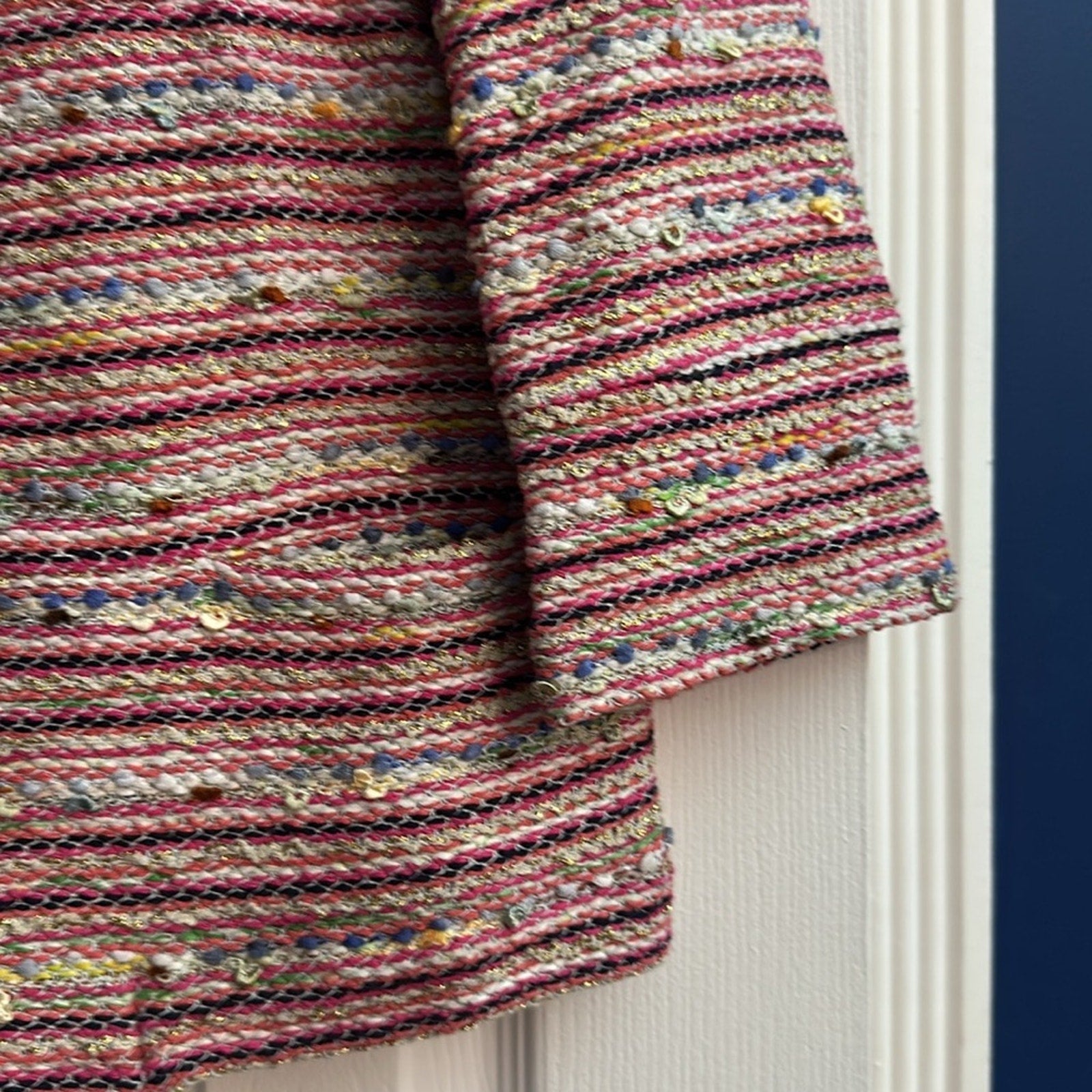 Vilagallo tweed metallic cardigan size 40 / M