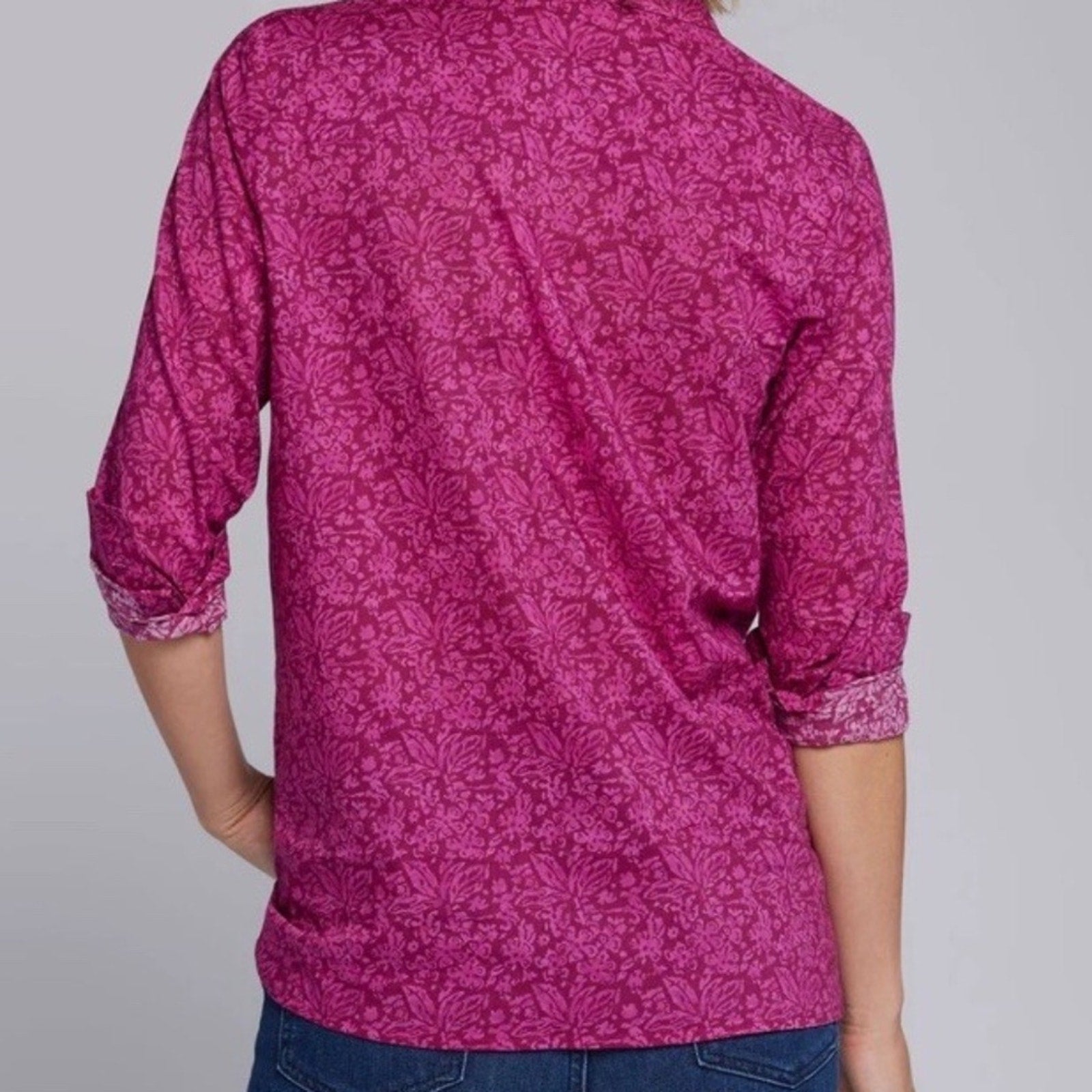NEW Current Elliott The Prairie Shirt in Pink - size small