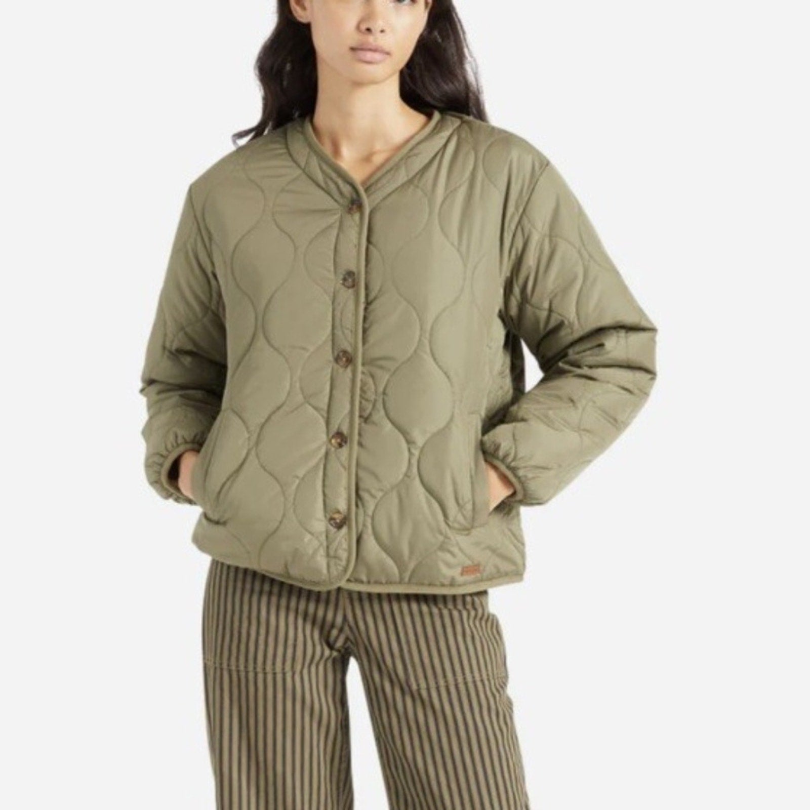 Brixton Sherpa Reversible Padded Jacket Women’s Size XS