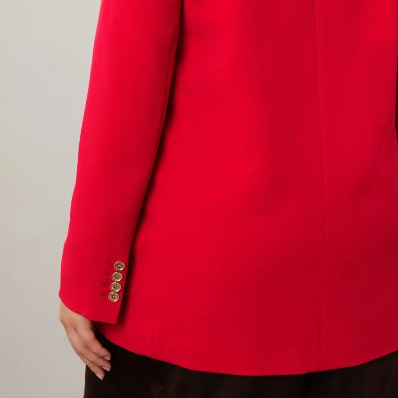 MICHAEL Michael Kors Mensy Two-Button Crepe Blazer - size 12