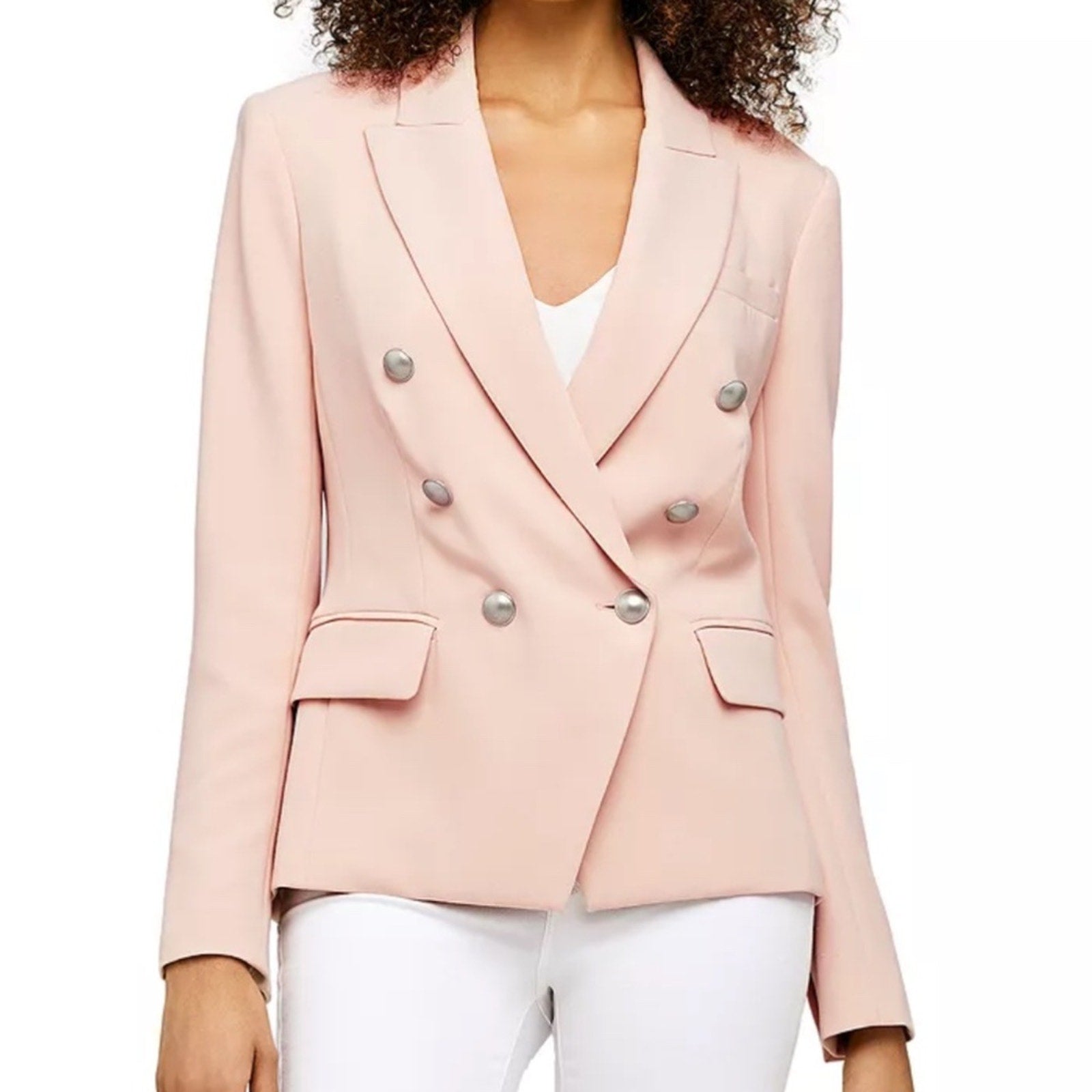 L'AGENCE Kenzie Double-Breasted Blazer - 0