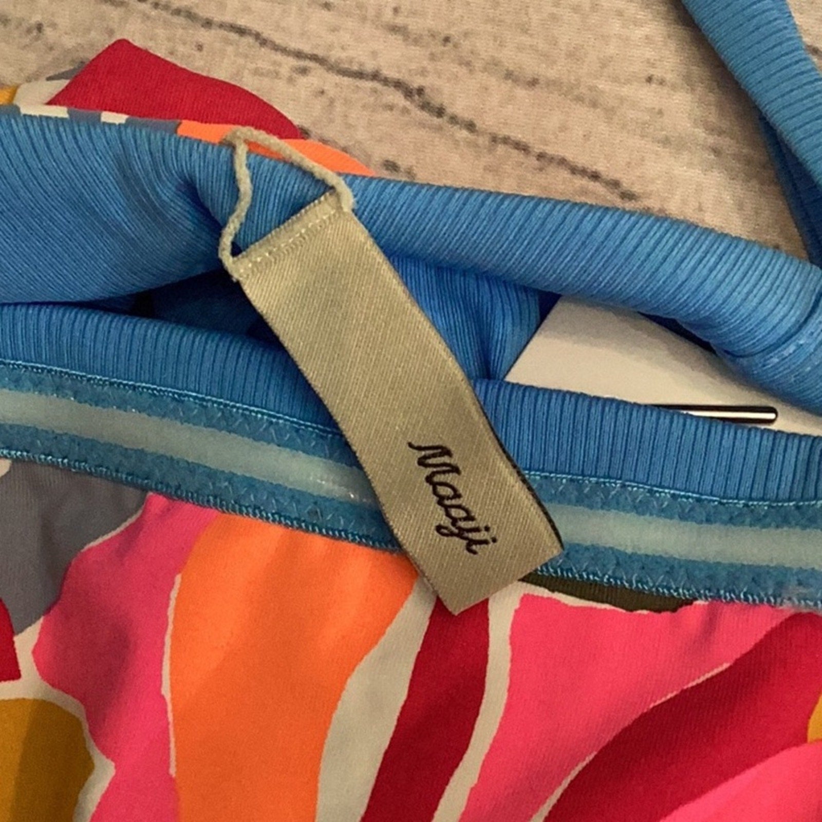 NWT Maaji Reversable Bluetooth Cancun One Piece Strapless Swimsuit - size large