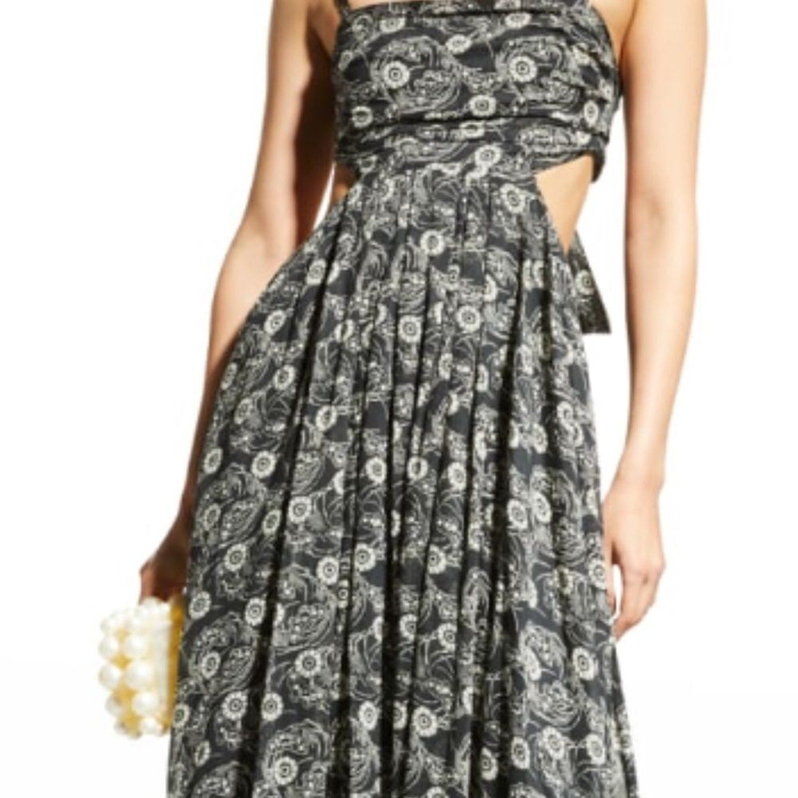 NWT REBECCA TAYLOR Monarch Fleur Cutout Maxi Dress - size 14