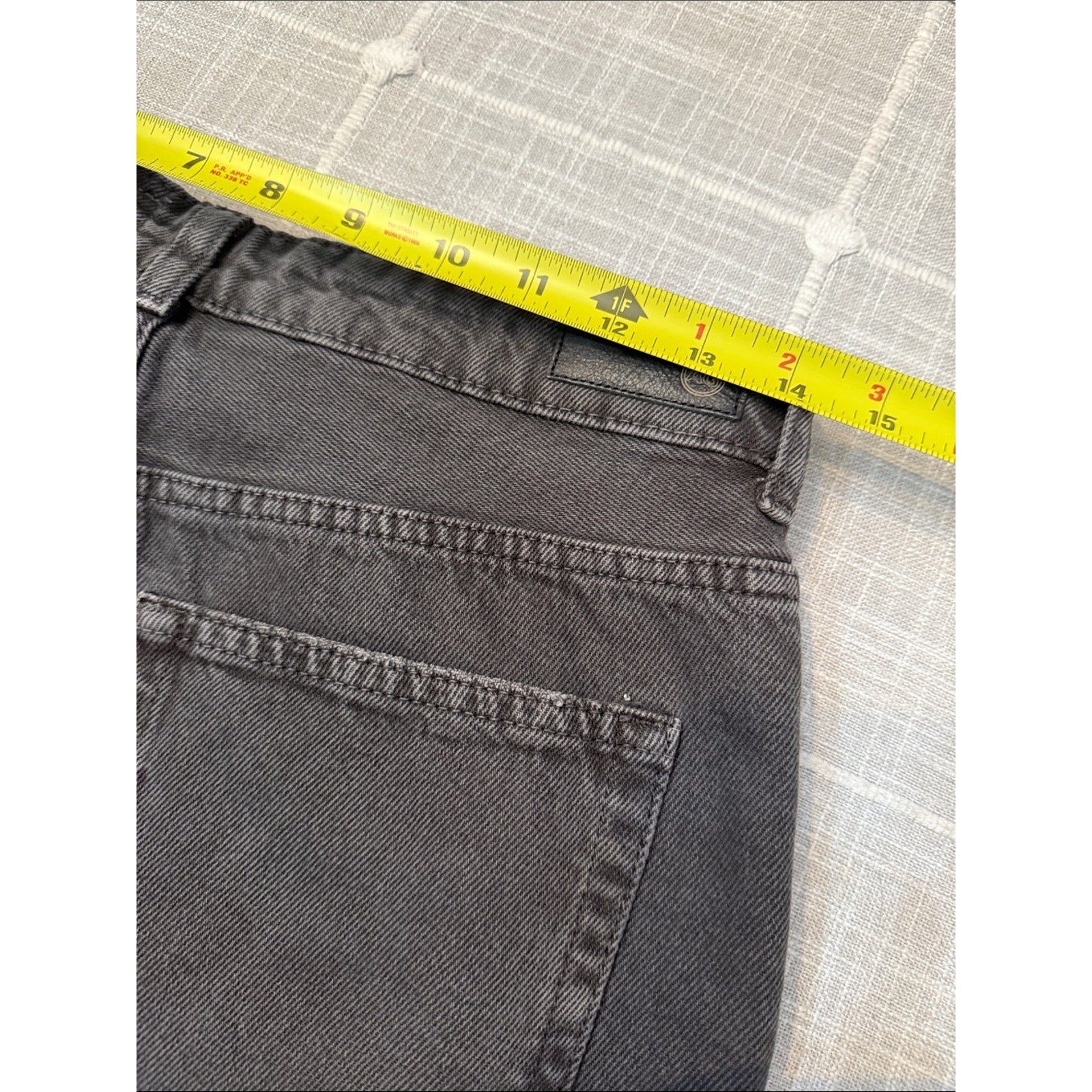 Ag Alexxis High-Rise Vintage Straight Jean Black Stone - 28 🌟