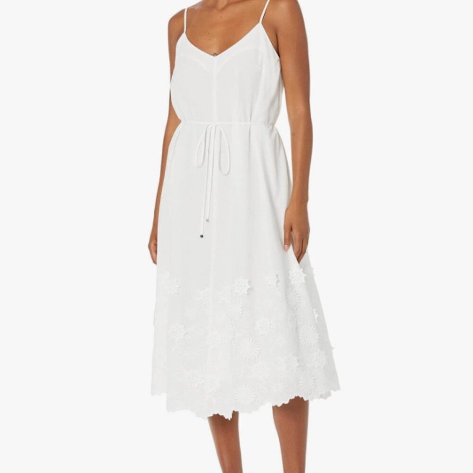 NWT MILLY Becca 3-D Cotton Embroidered Dress - 6