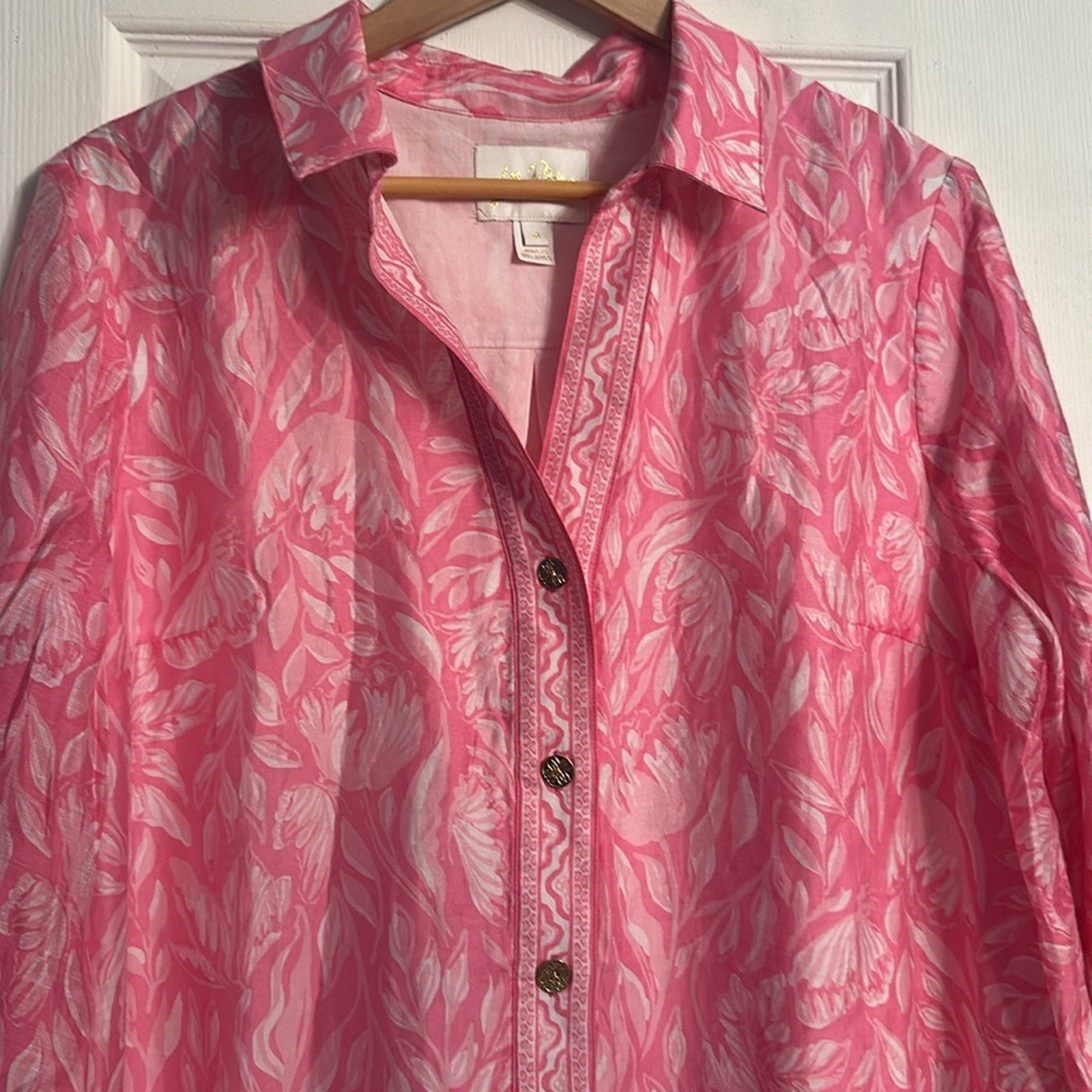 NEW Lilly Pulitzer Daphnie Tunic Dress in Rousseau Pink Tulip to Tango Engineer - size 16