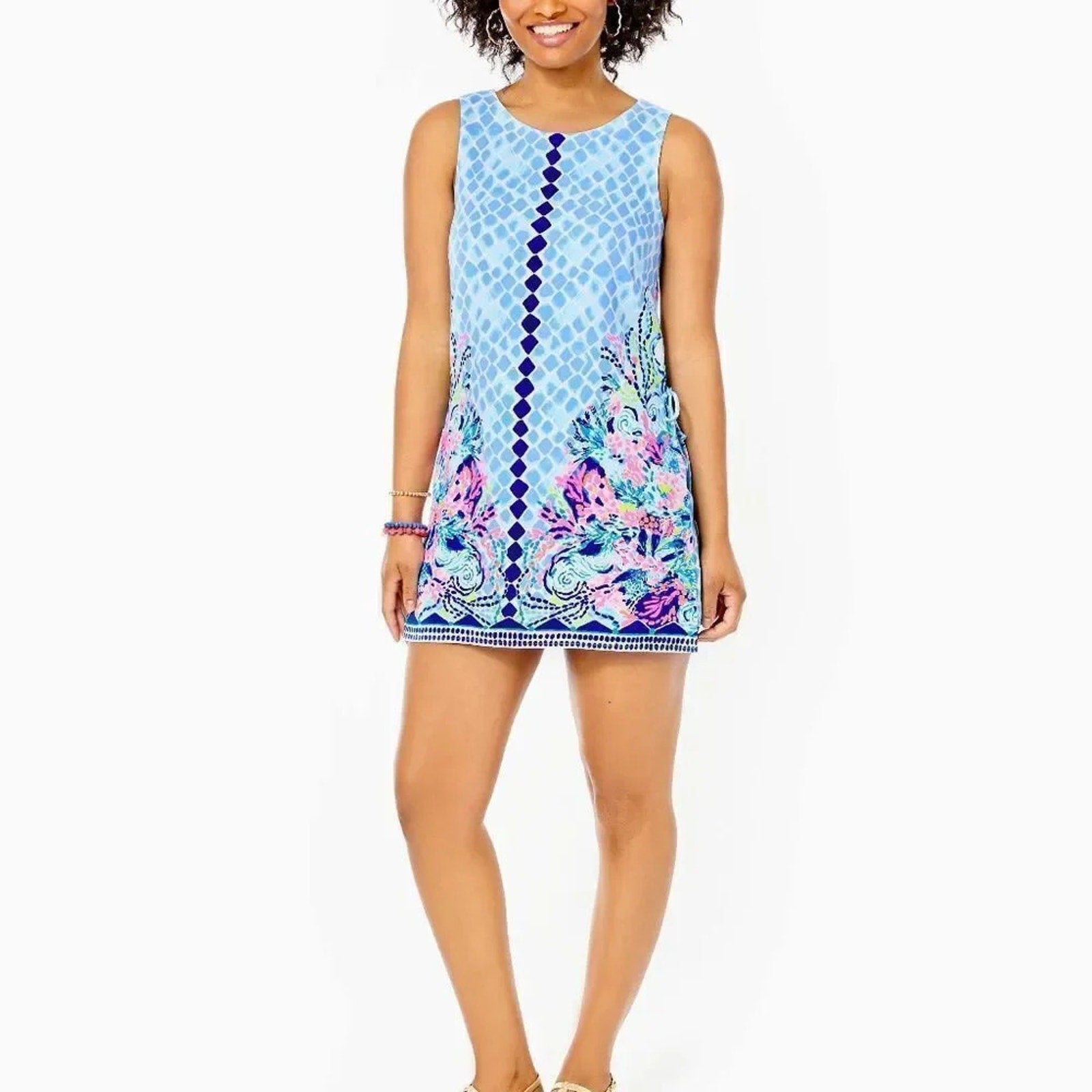 NWT Lilly Pulitzer Donna Romper in Multi Hidden Treasure - 0