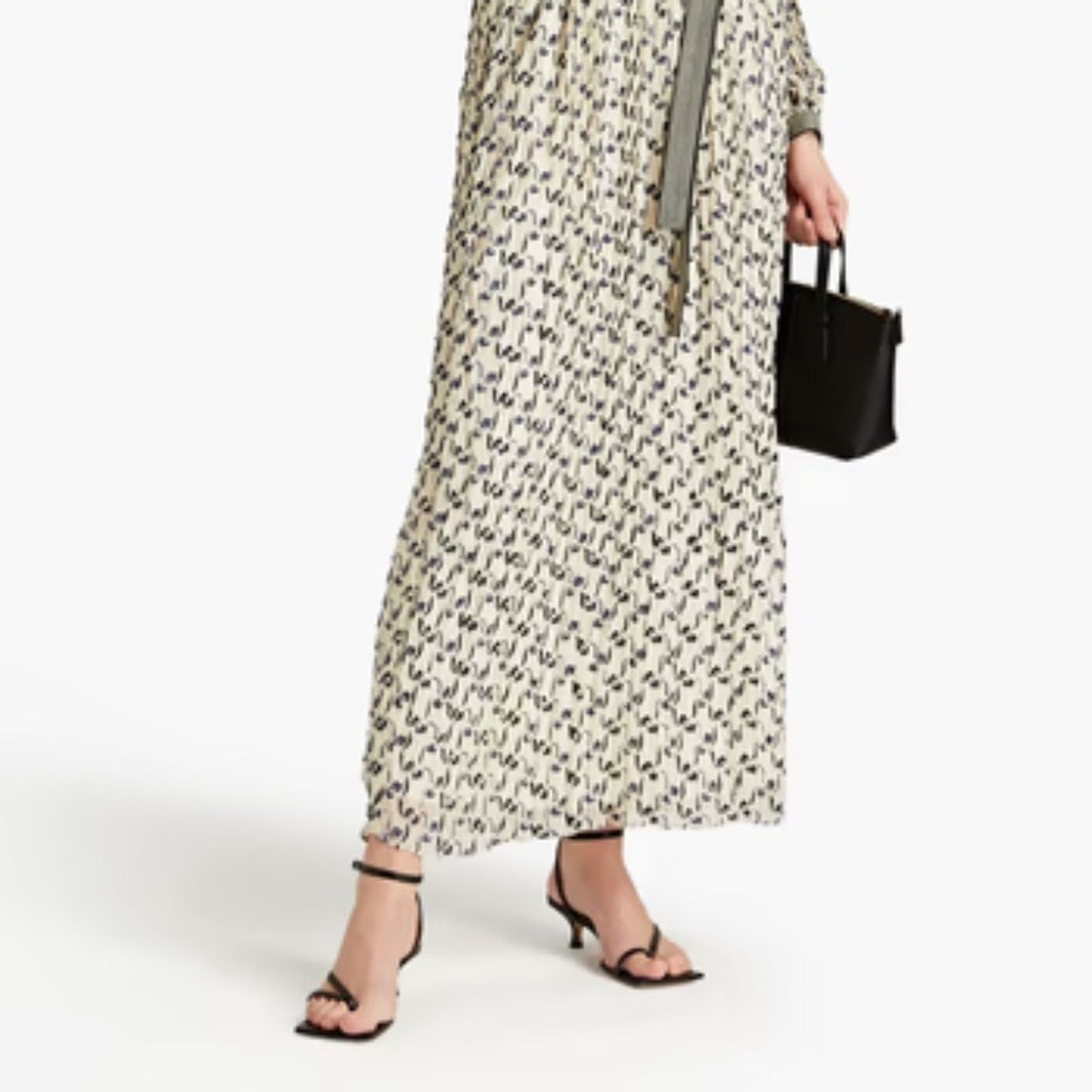 TORY BURCH Belted devoré-velvet maxi dress - size 2