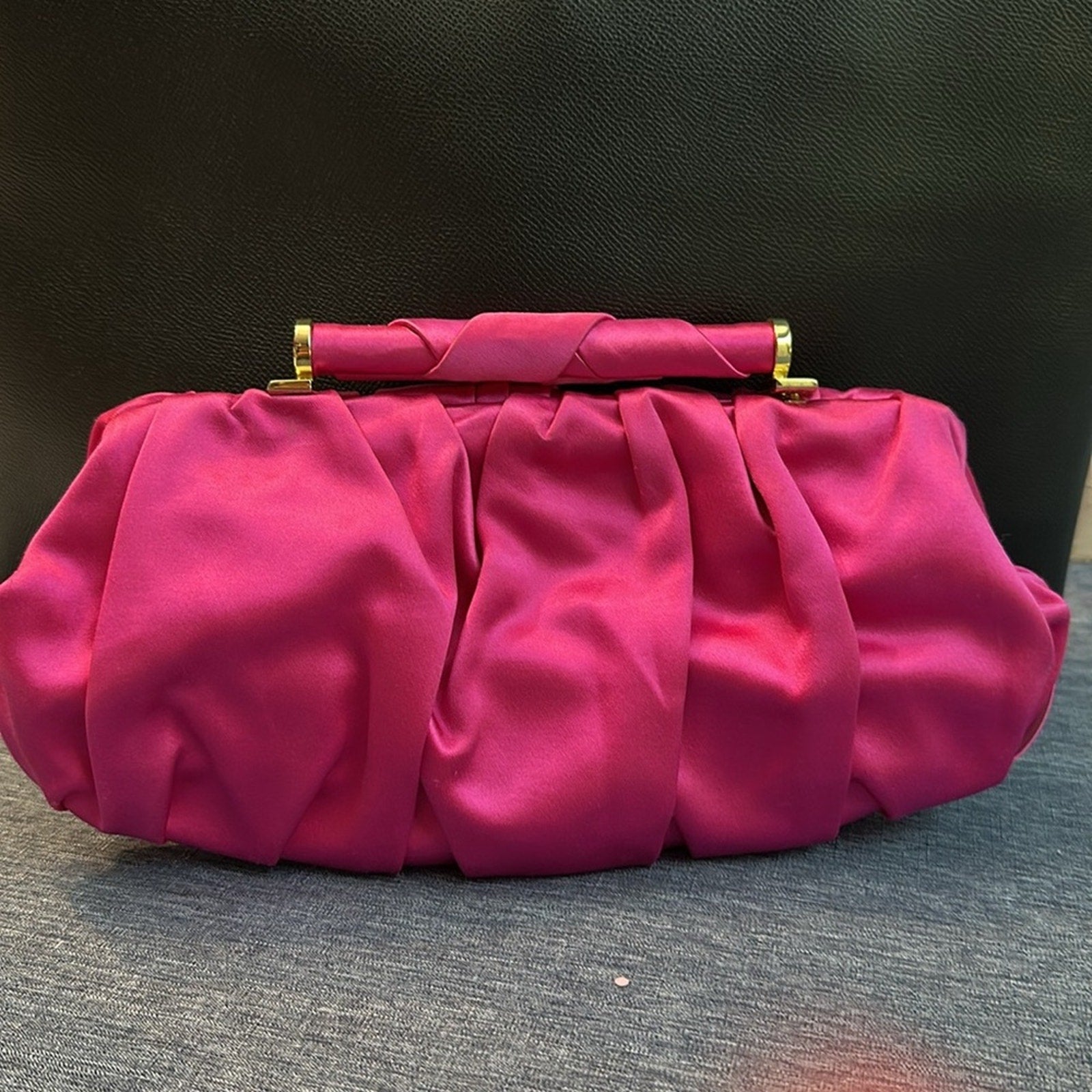 Start Weitzman Pink Clutch/Crossbody Bag