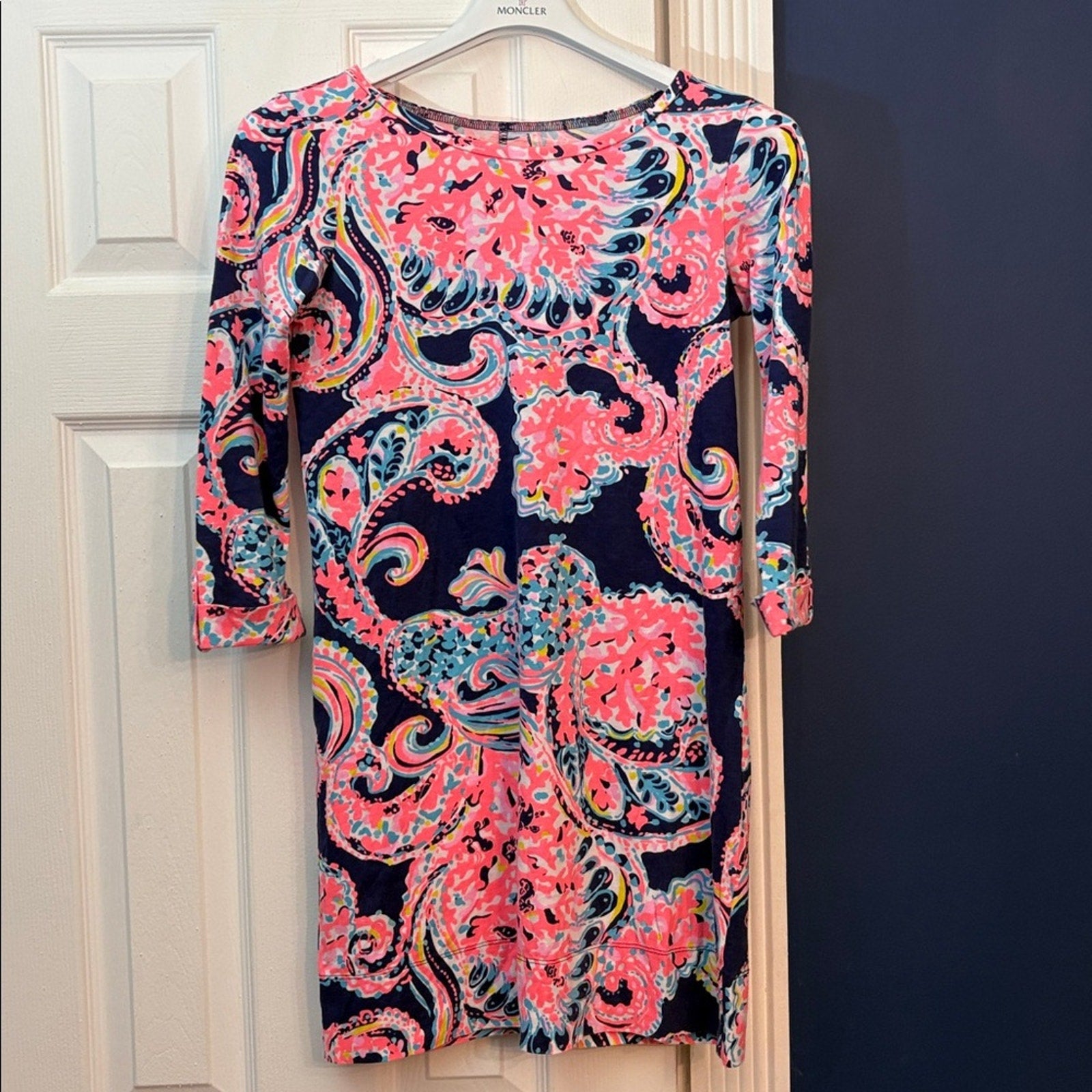 Lilly Pulitzer L Linden Shift Dress Paisley Pop Up - size XS