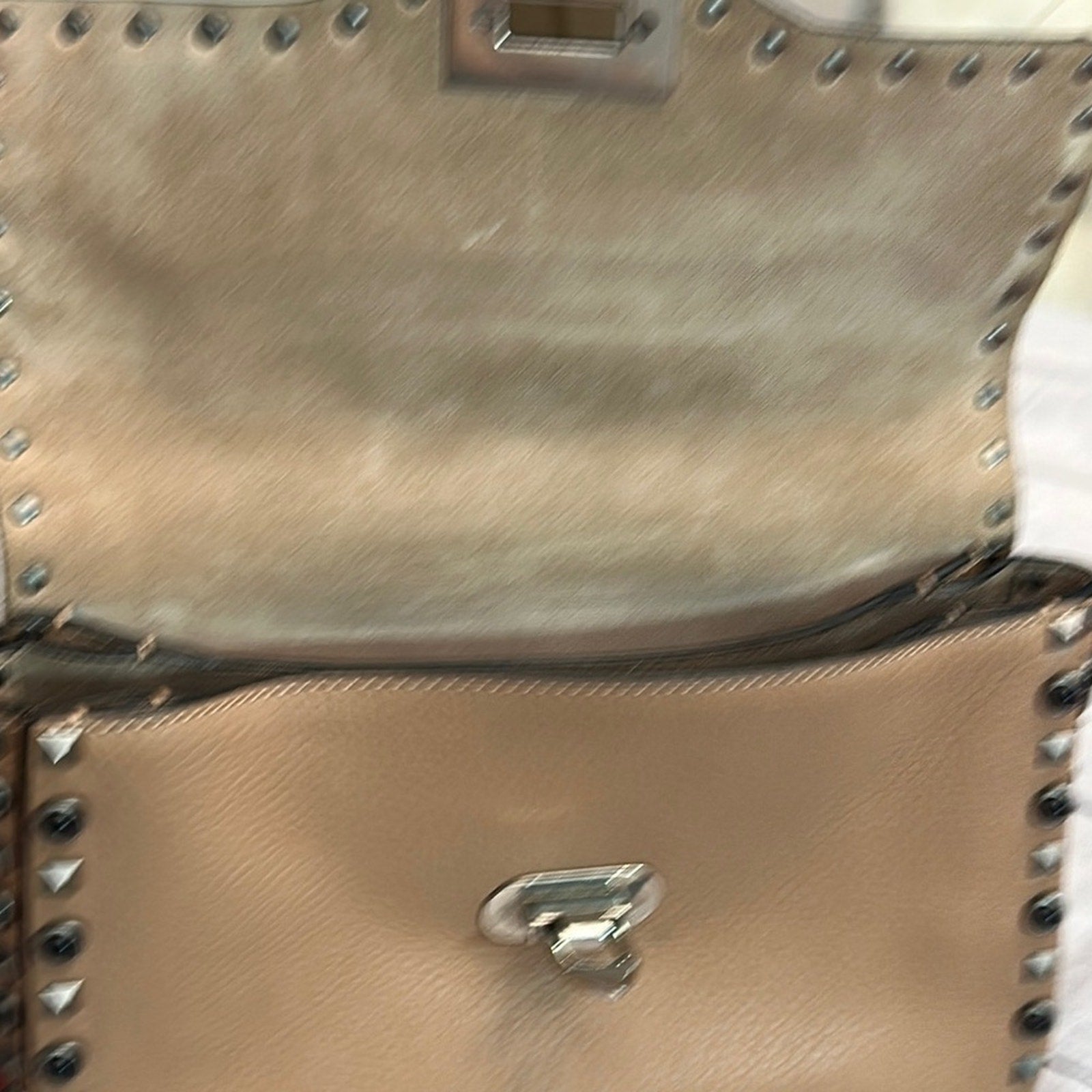 Valentino Garavani Cream and Pink Crossbody Bag