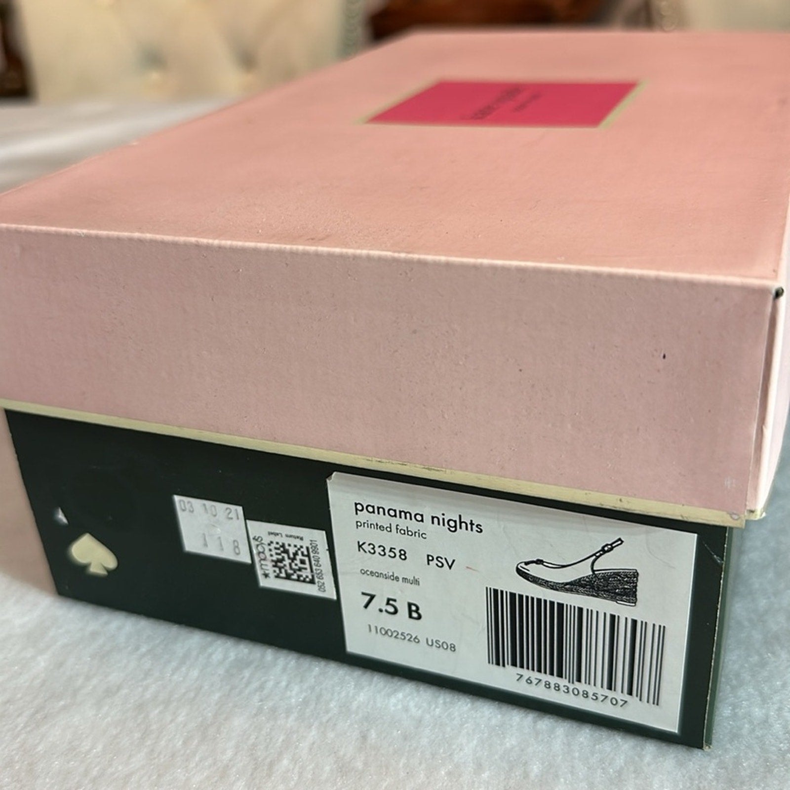 NEW Kate Spade Panama Nights Slingback Wedges - size 7.5