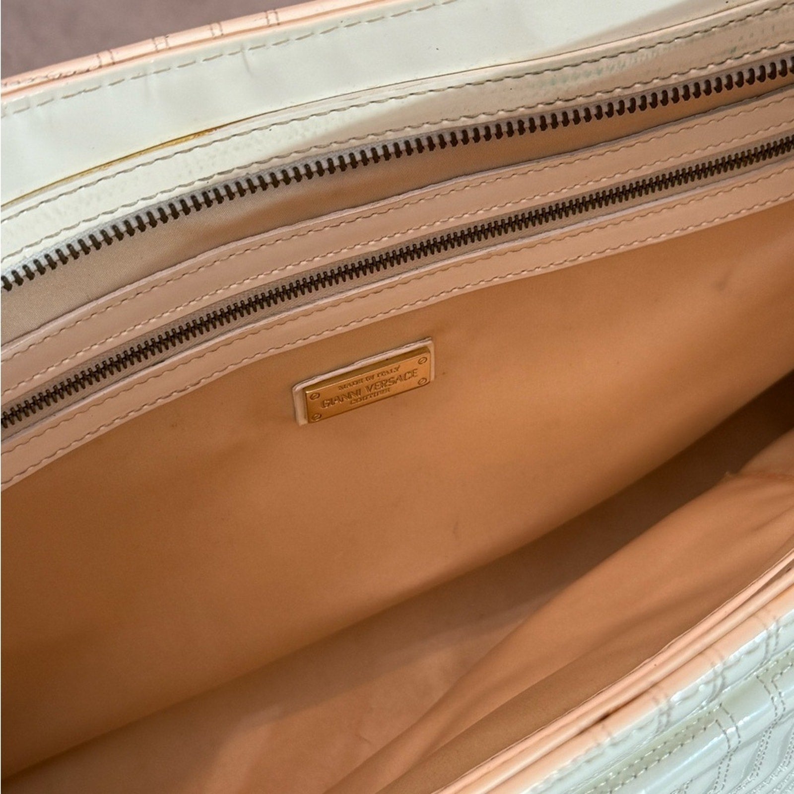 Versace Pre-Owned logo-plaque leather satchel bag