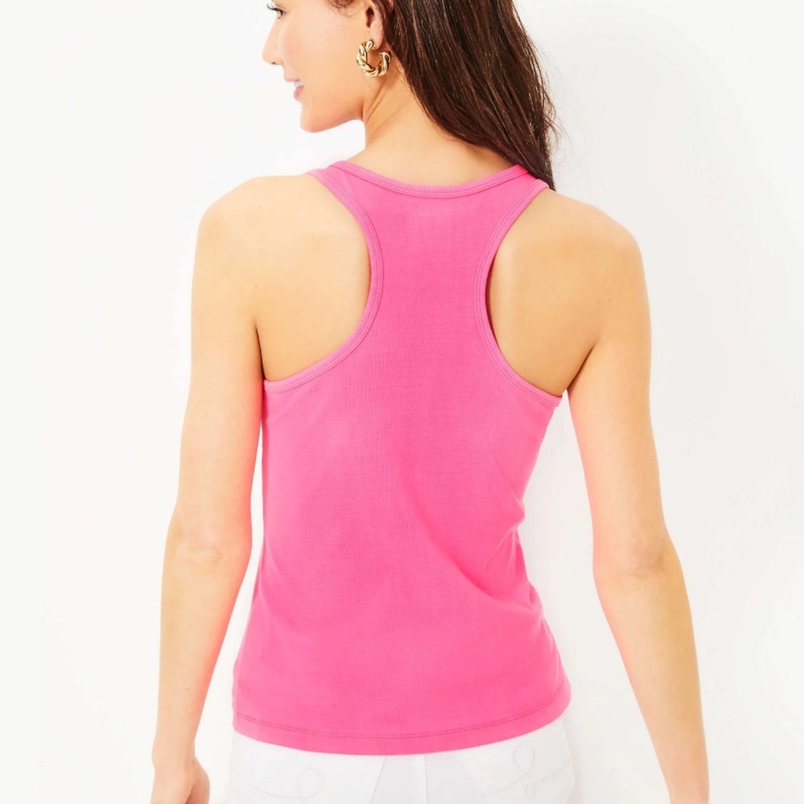 Lilly Pulitzer SERA KNIT TOP, ROXIE PINK - size M - NWT