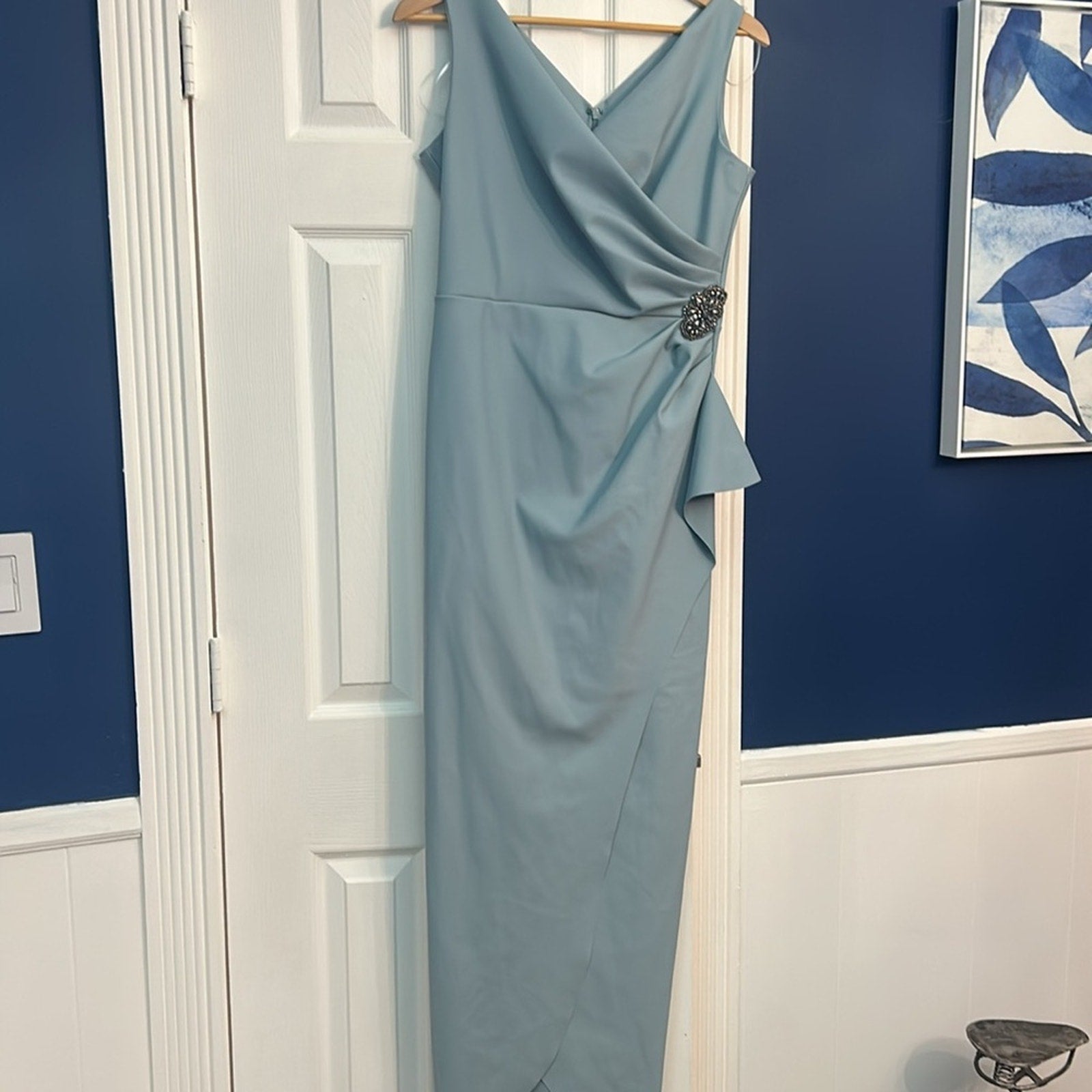 NWT ALEX EVENINGS Side Ruched Cocktail Dress - size 8