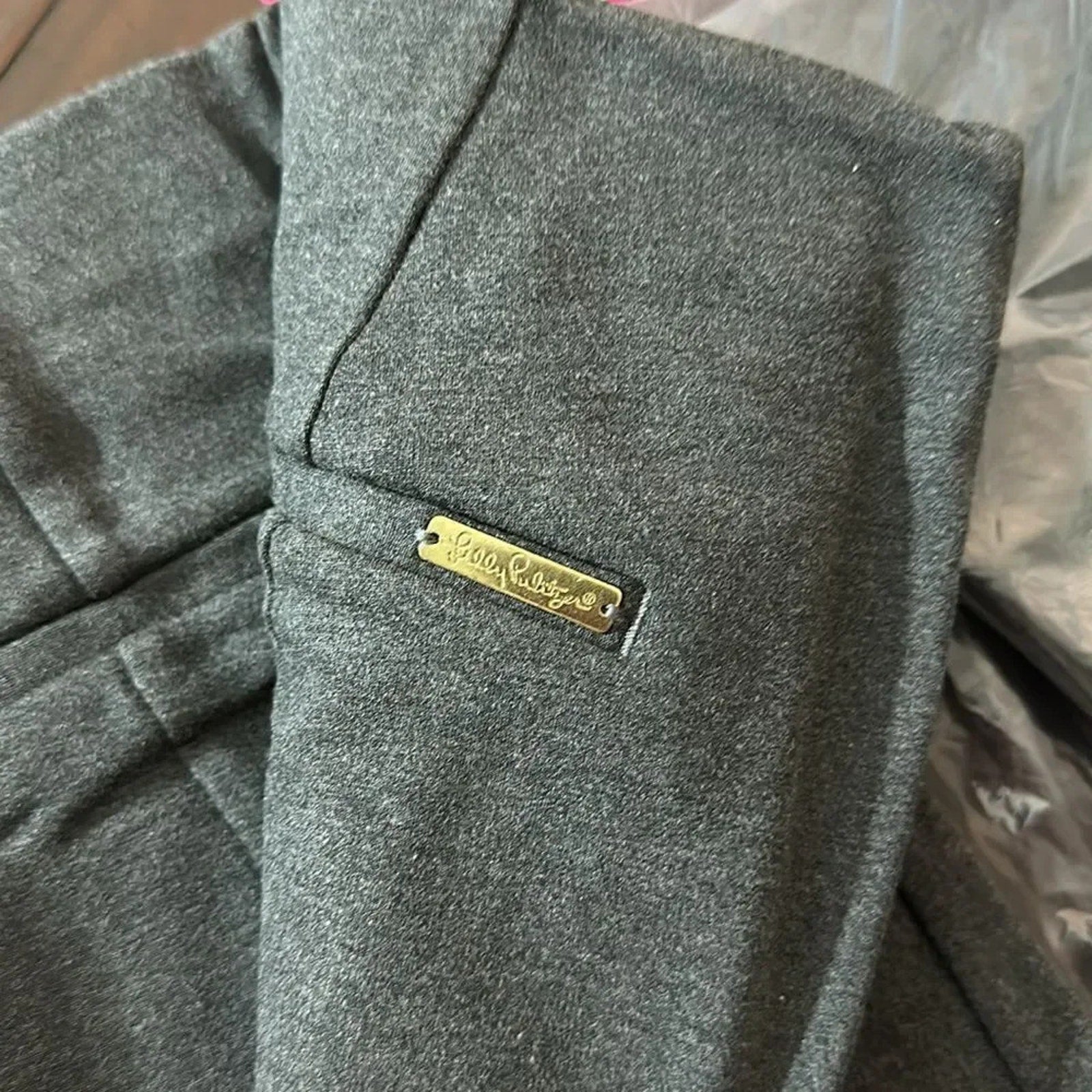 NWT Lilly Pulitzer 27" NIRA LEGGING Heathered NightTime GREY - size large