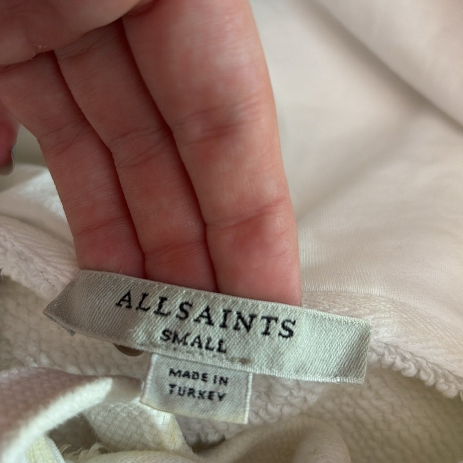 ALLSAINTS Lila Mini Hoodie Dress - size small