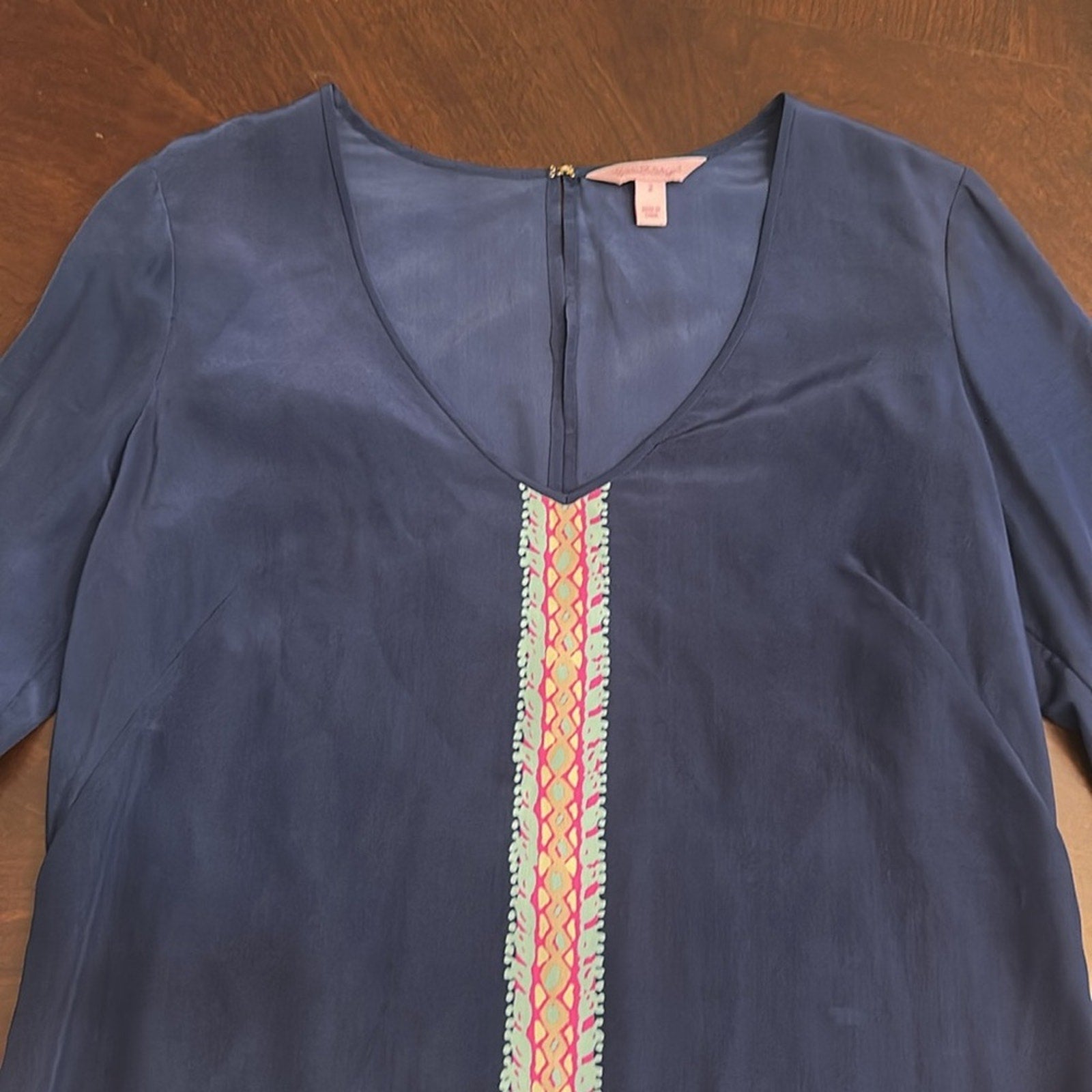 Lilly Pulitzer Tropicolada Rosalia Silk Dress Womens Size 2
