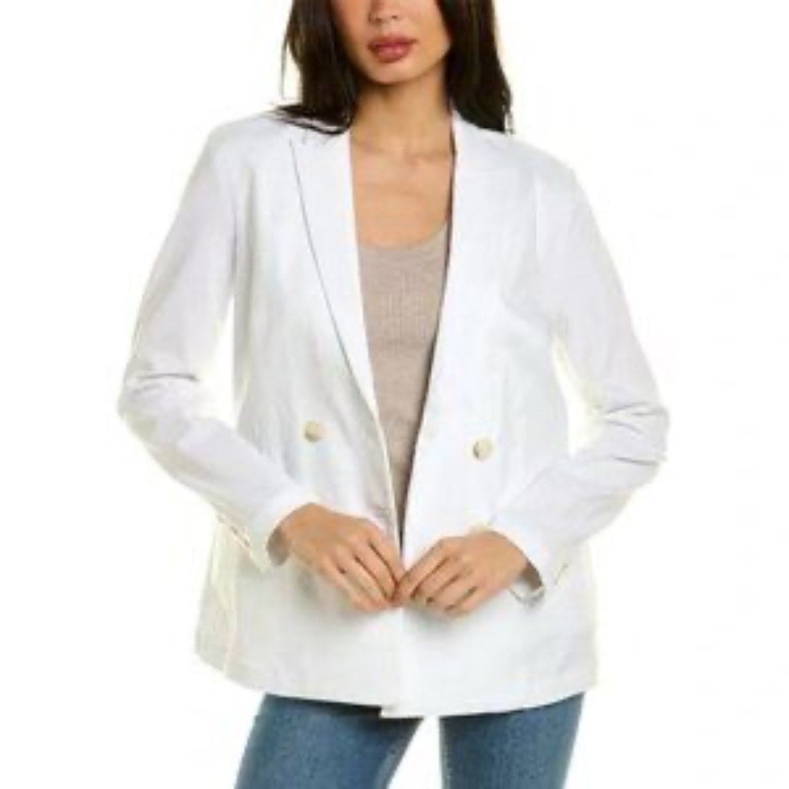 J. McLaughlin | Ressie White Double Breasted Blazer - size 4