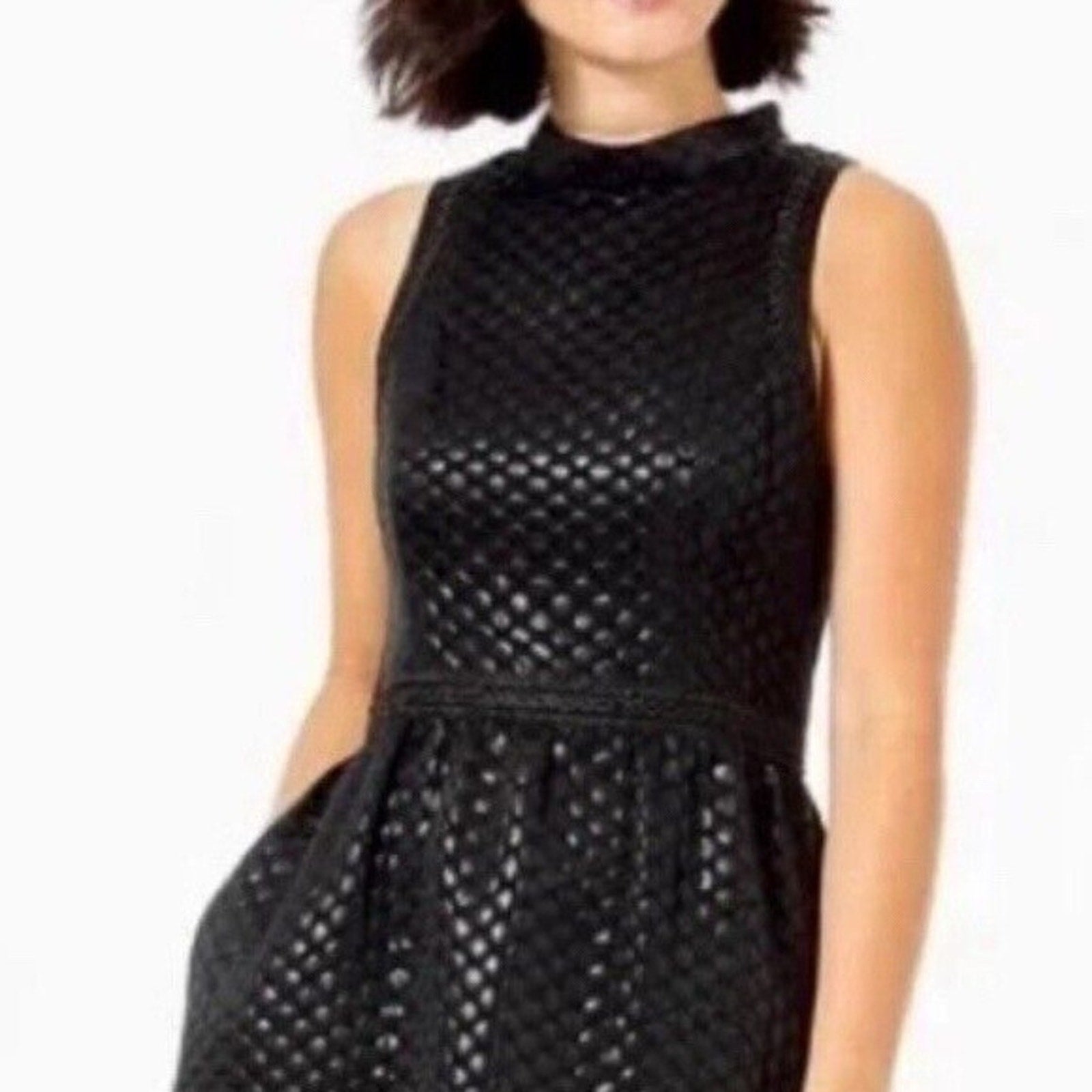 NWT Lilly Pulitzer Zaria Dress Onyx Polka Dot Jacquard - size 8