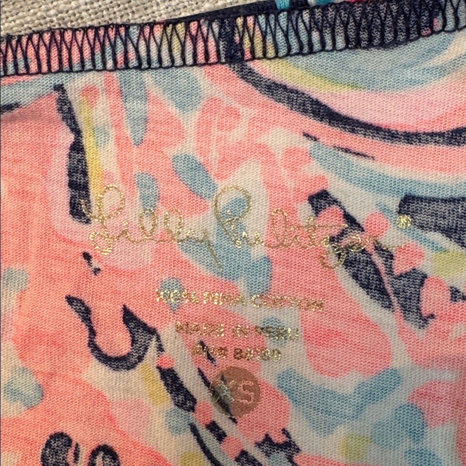 Lilly Pulitzer L Linden Shift Dress Paisley Pop Up - size XS