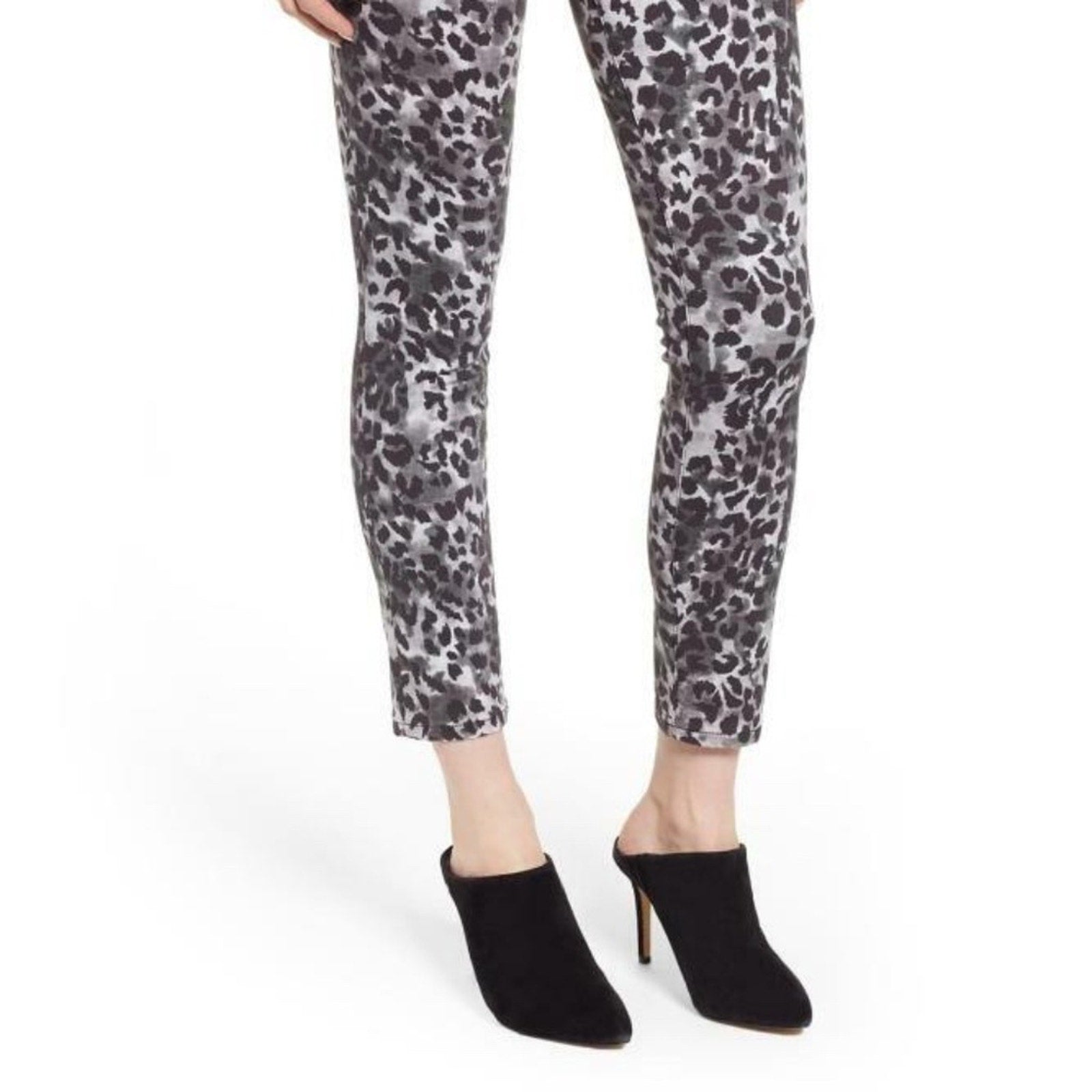 AG Adriano Goldschmied Prima Ankle Cigarette Leopard Stretch Jeans size 27