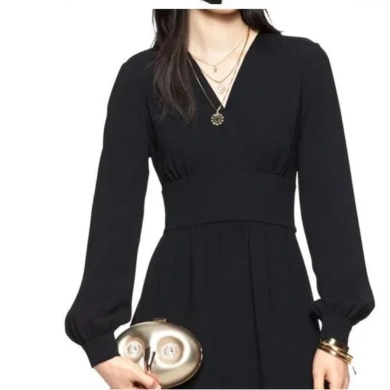 Kate Spade Blaze A Trail Tie Waist Dress Black - size 0