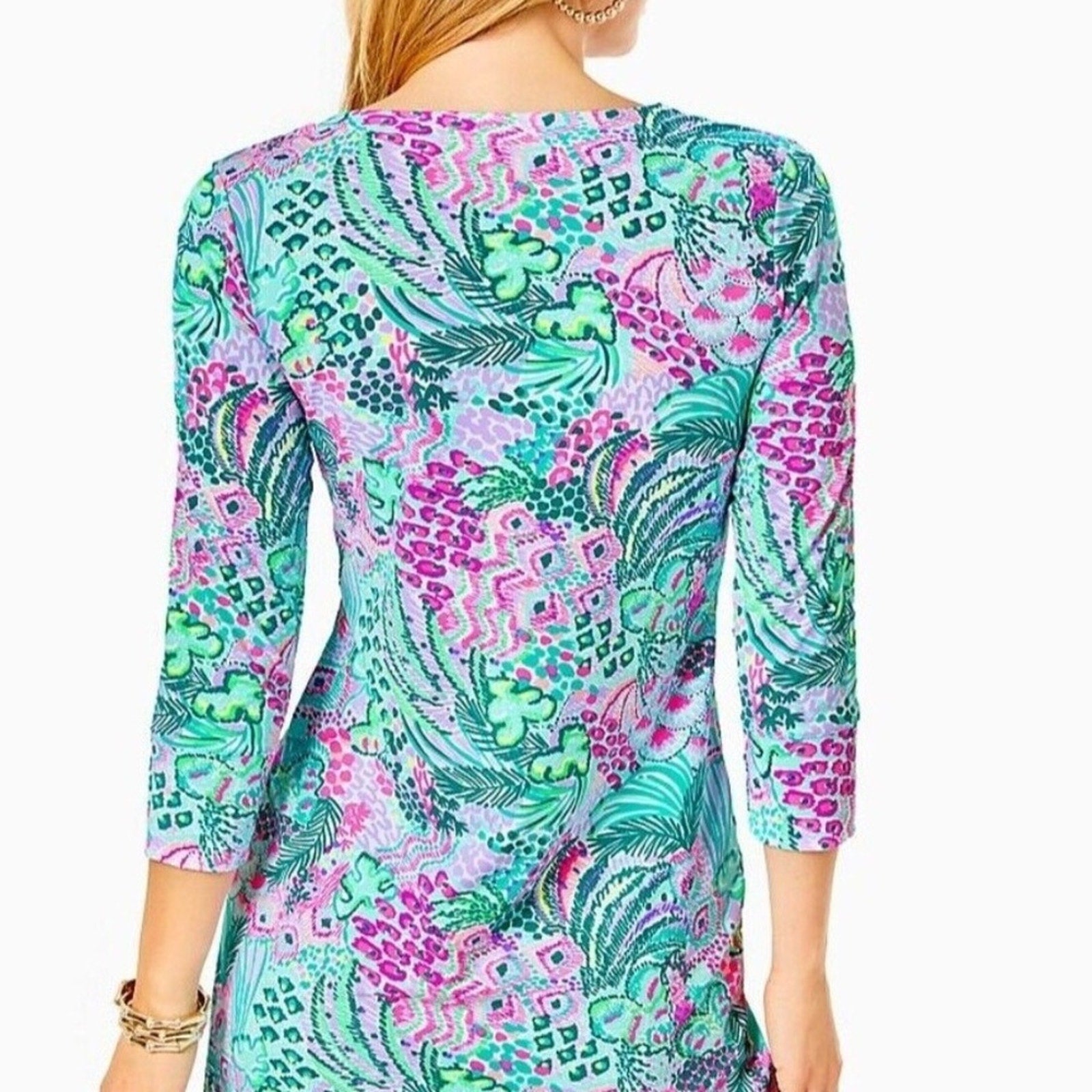 Lilly Pulitzer CHILLY LILLY NADINE DRESS Banana Split - size XXS
