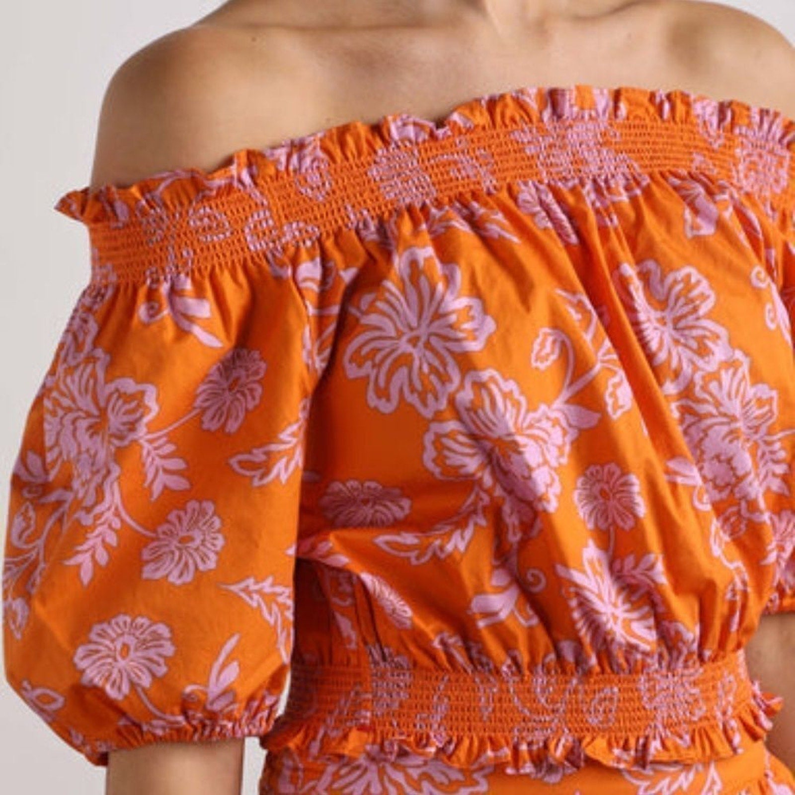 NWOT XIRENA Elle Top in Tropicana Orange - size L