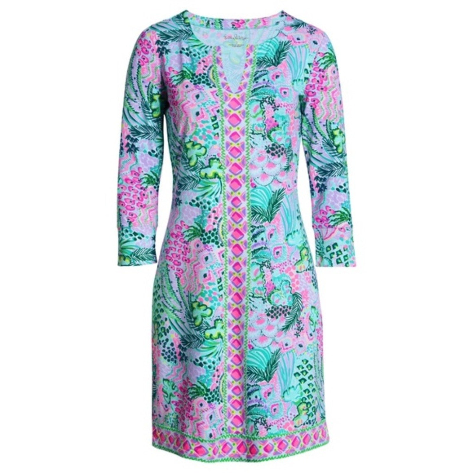 Lilly Pulitzer CHILLY LILLY NADINE DRESS Banana Split - size XXS
