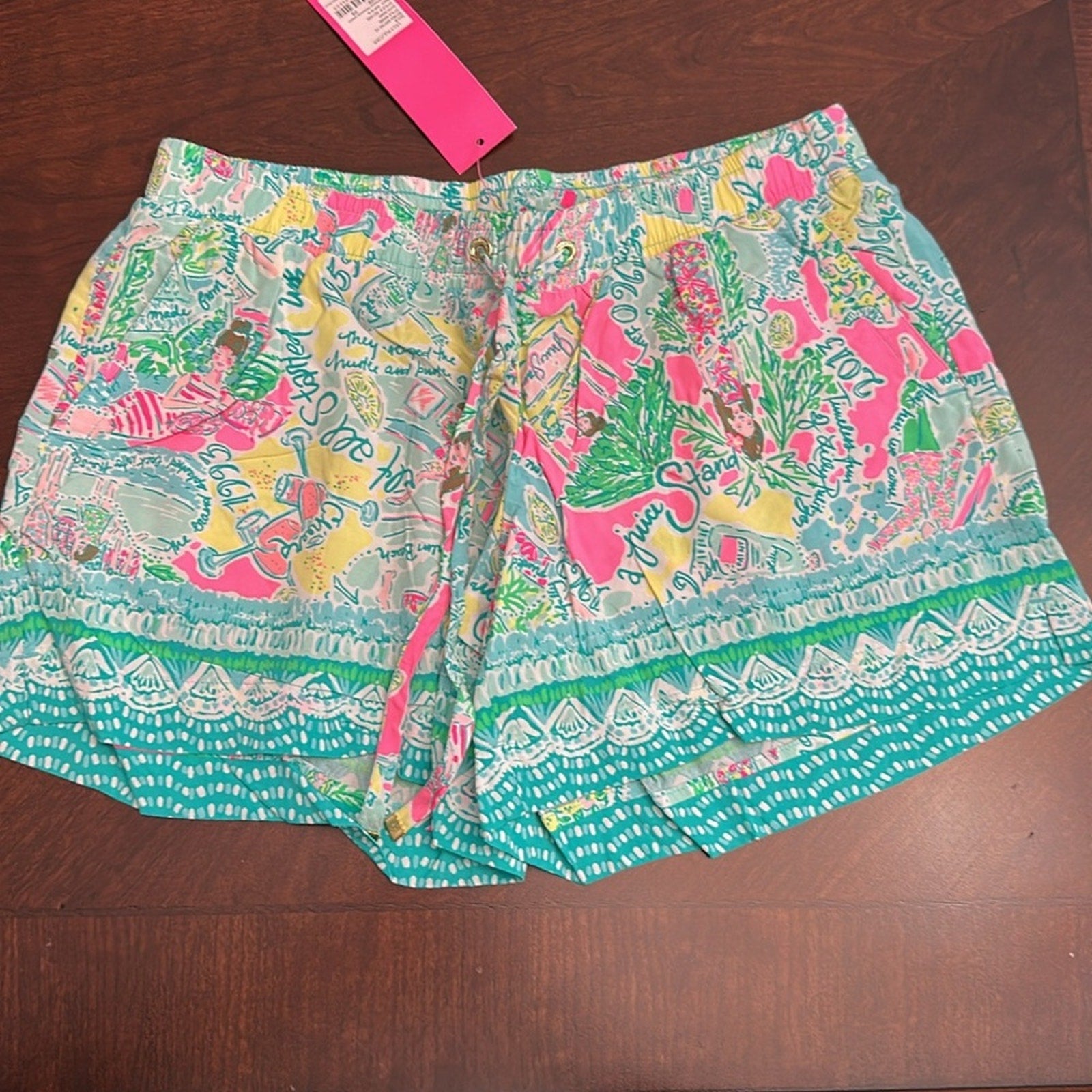 NWT Lilly Pulitzer Katia Shorts Multi Pop Up In The Beginning Size XS