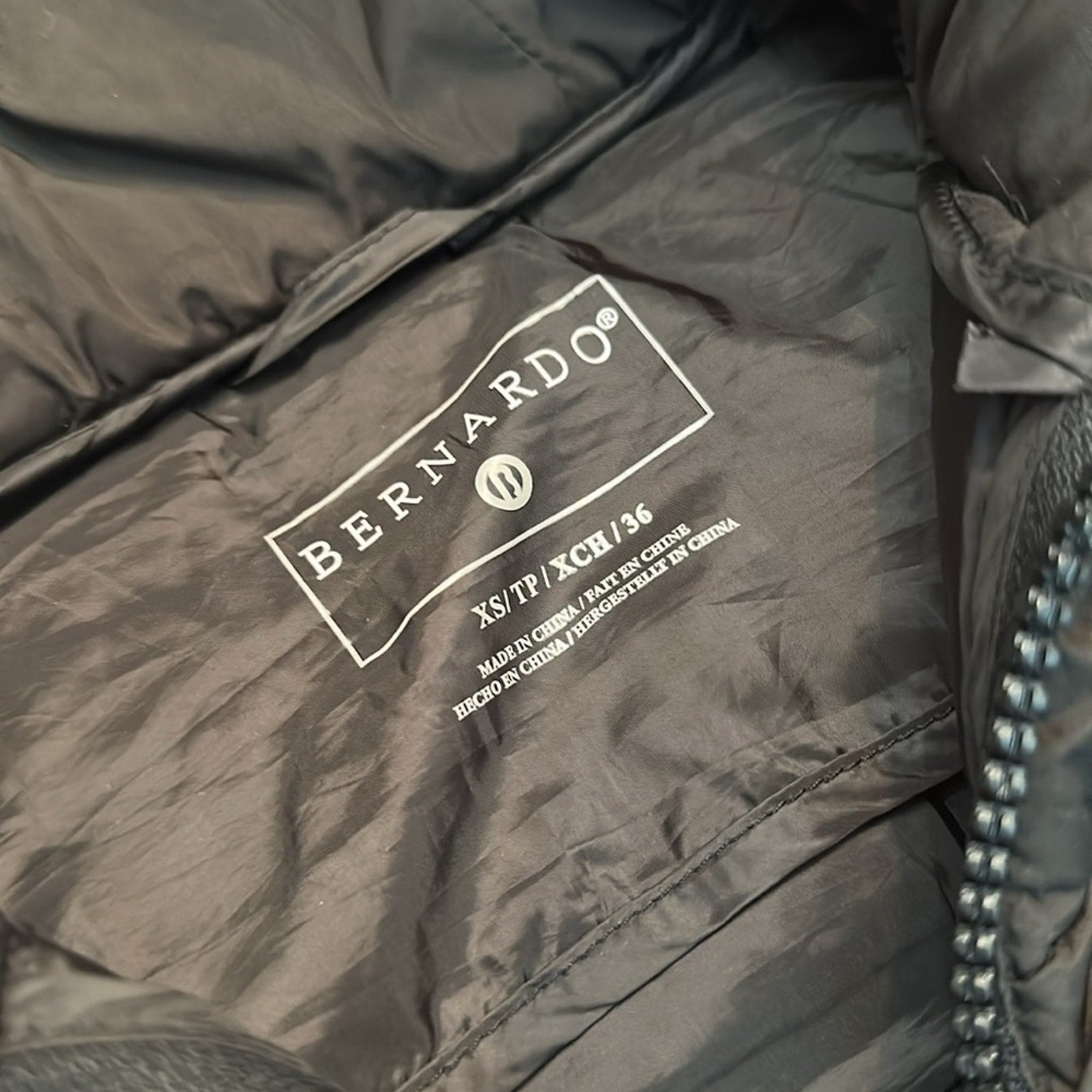 NEW Bernardo Fab Funnel Quilted Puffer Jacket - size XS