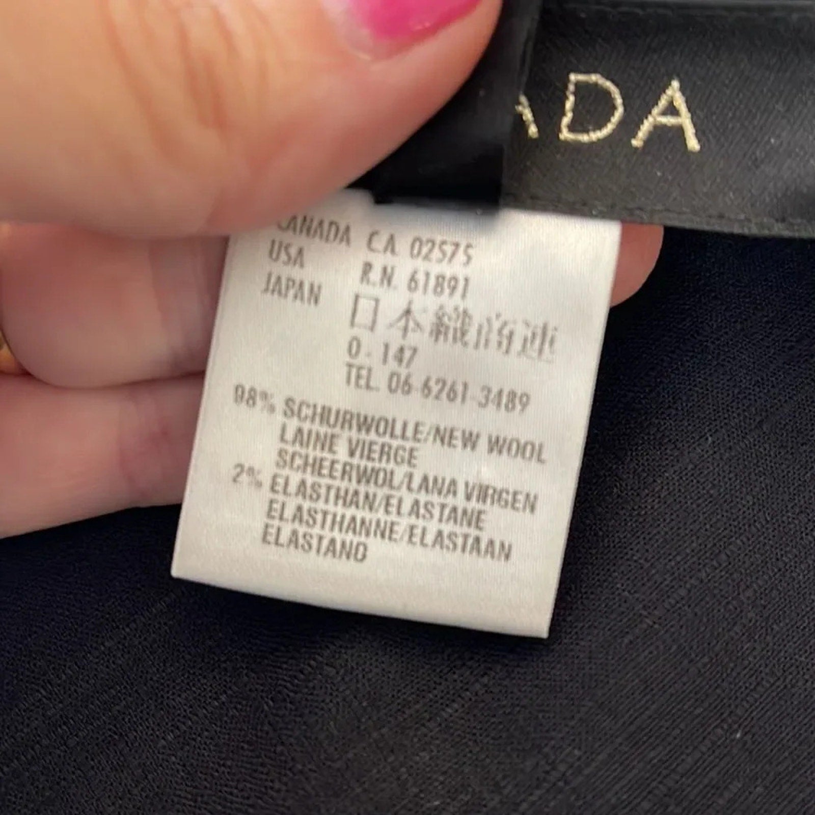 EUC Escada wool Black skirt - size 40