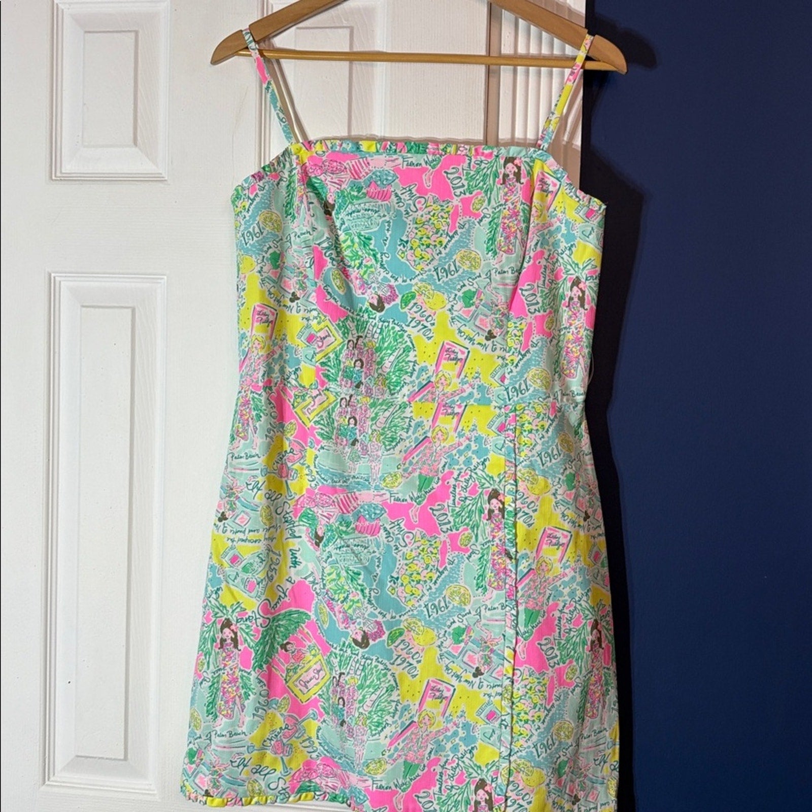 NWT Lilly Pulitzer Jesse Pop Up In The Beginning Ruffle Dress Short Romper - 10