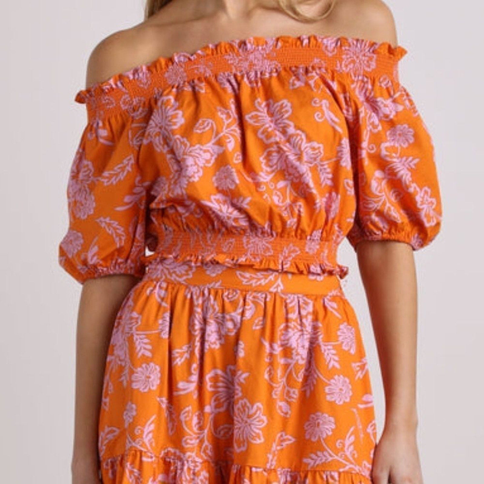 NWOT XIRENA Elle Top in Tropicana Orange - size L