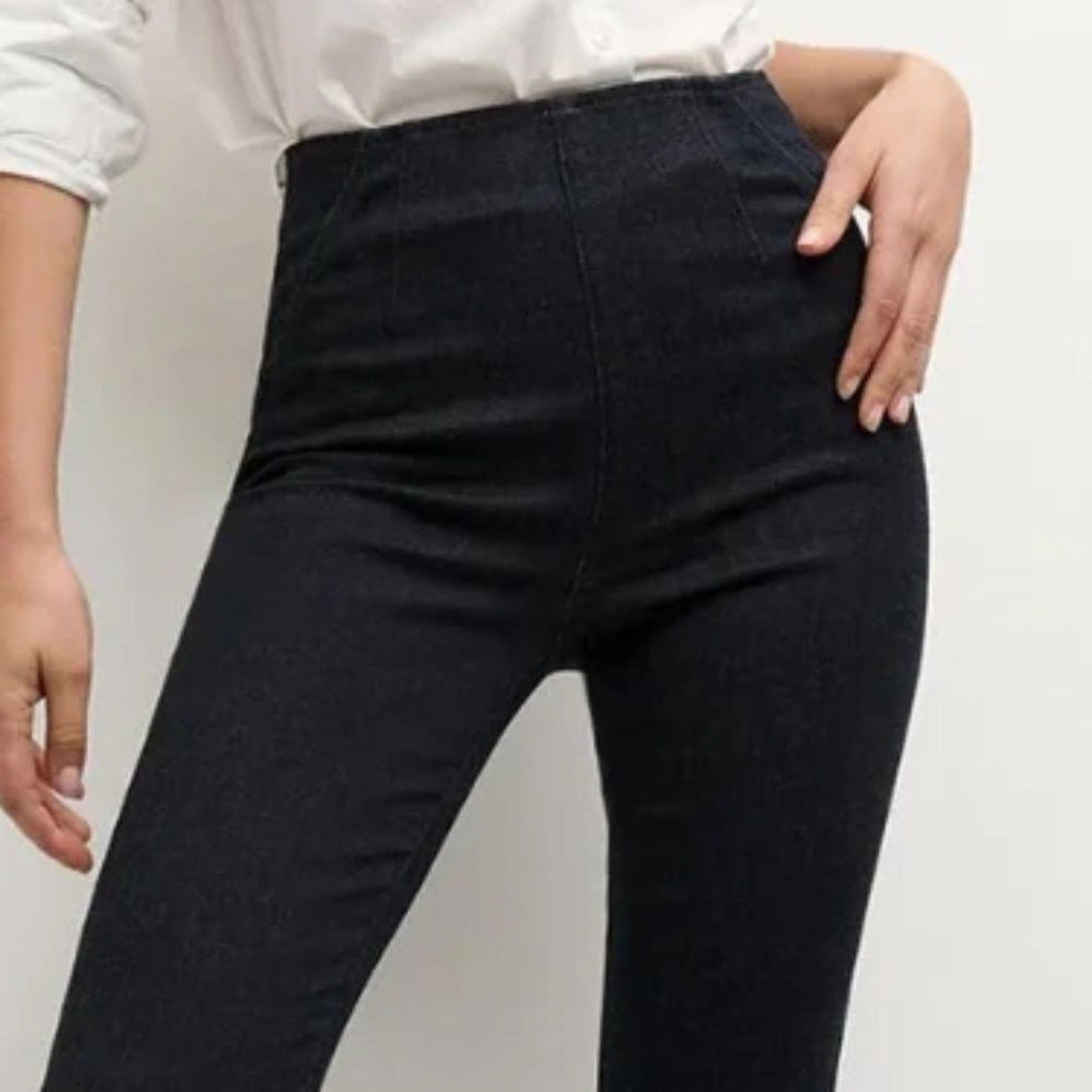 NEW VERONICA BEARD Carson Off-Duty Ankle Flare Jeans - size large