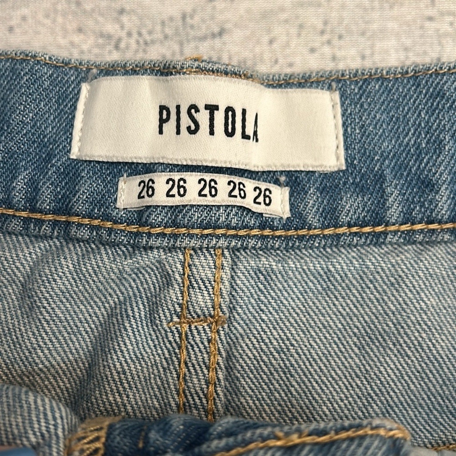 Pistola Distressed Denim Skirt - size 26