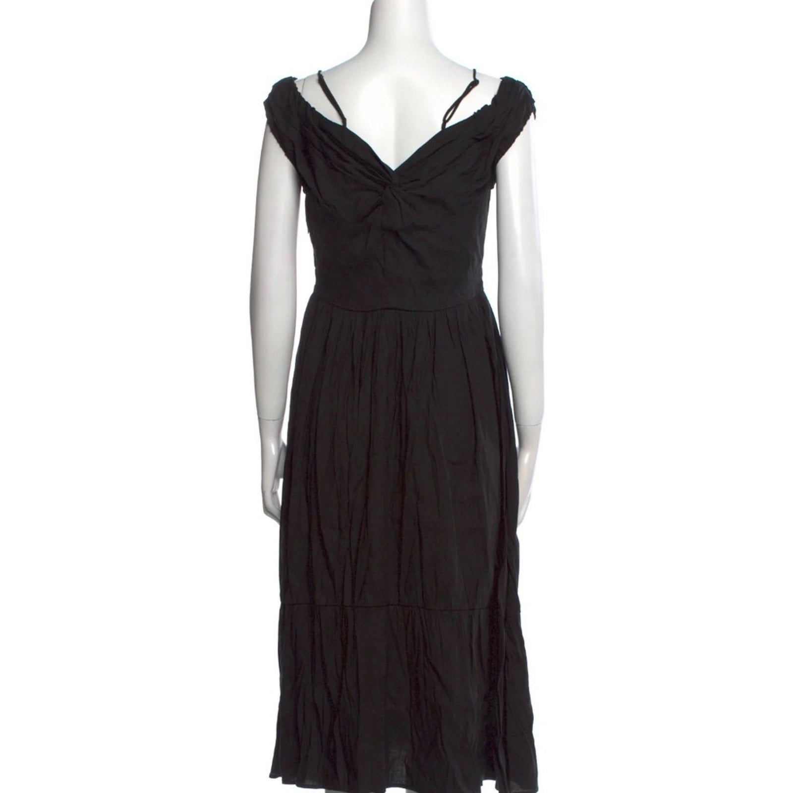 NWT VINCE Off Shoulder Twist Front Dress black V825151465 - size 2