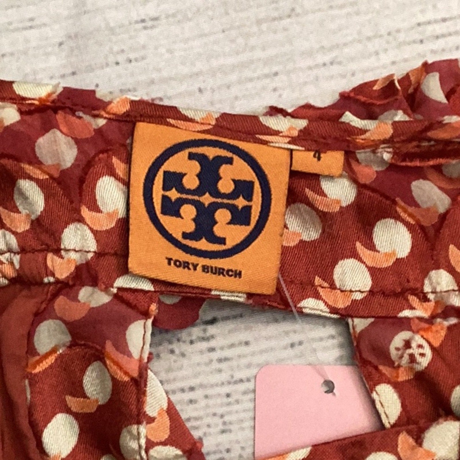 Tory Burch Janetta Circle Clip Dot Print Jacquard Dress - size 4