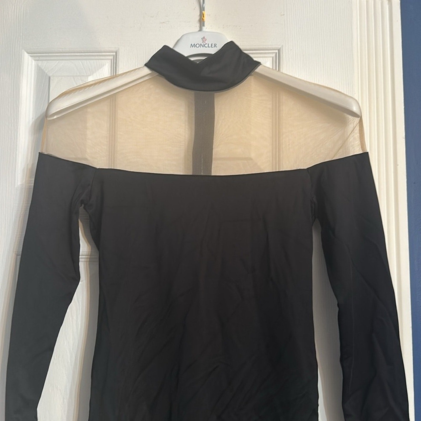 NWT Alice + Olivia Zahra Sheer Turtleneck Mini Dress - size 4