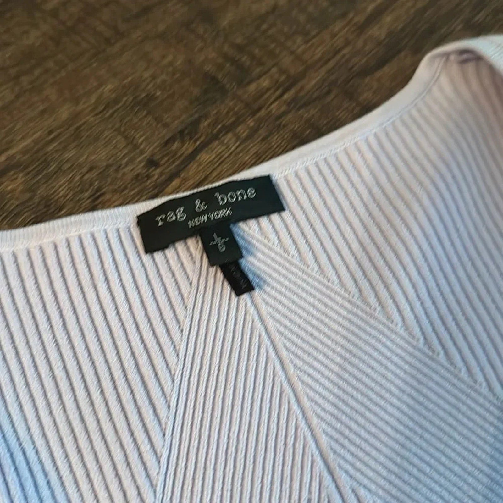 NWOT Rag & Bone Asher Viscose Long Sleeve Slim Fit Top - size large $325