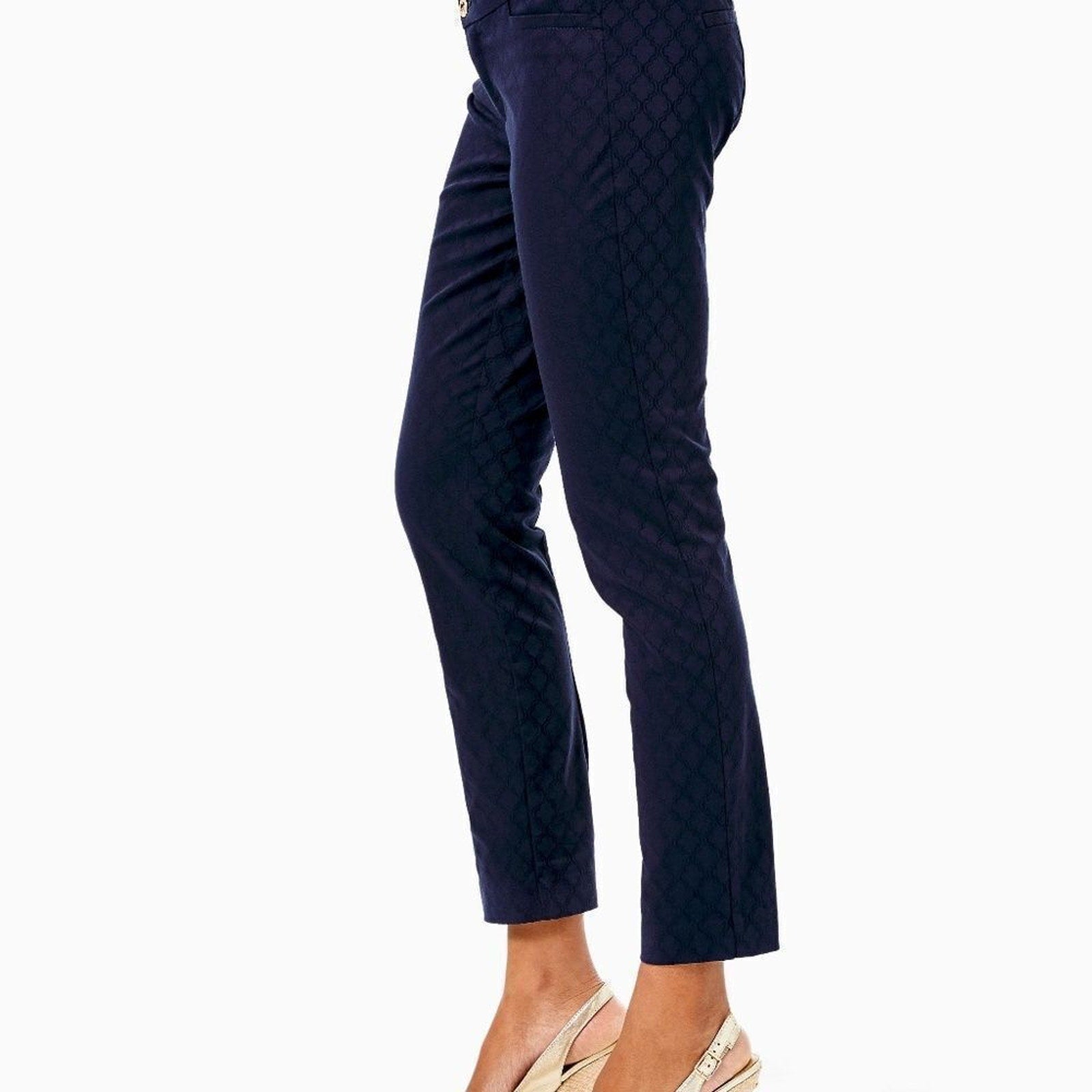 NEW Lilly Pulitzer 29" Kelly Textured Ankle Length Skinny Pant - size 00