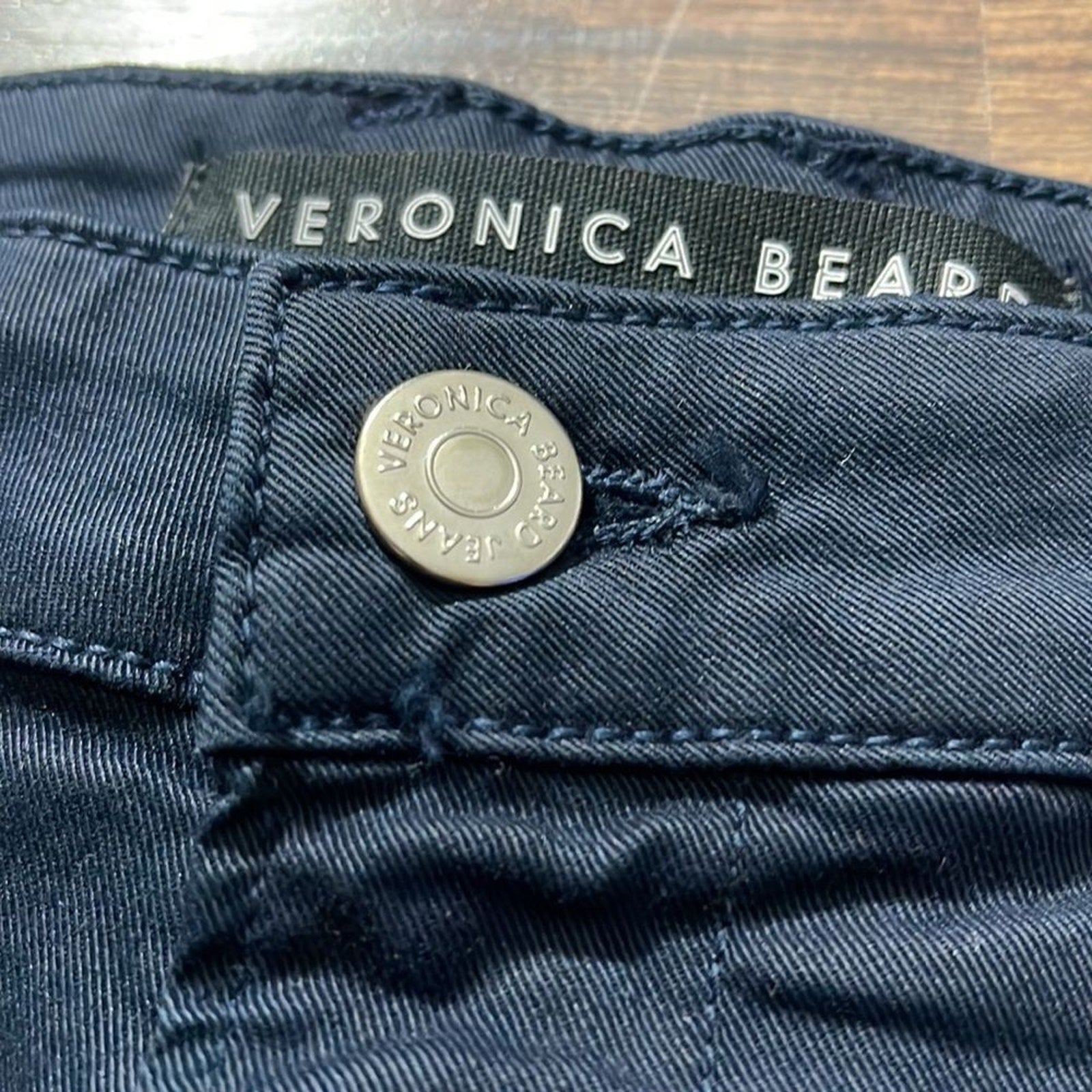 NWT VERONICA BEARD Ayla Navy womens Chino Stretch Pants - size 26 / 2