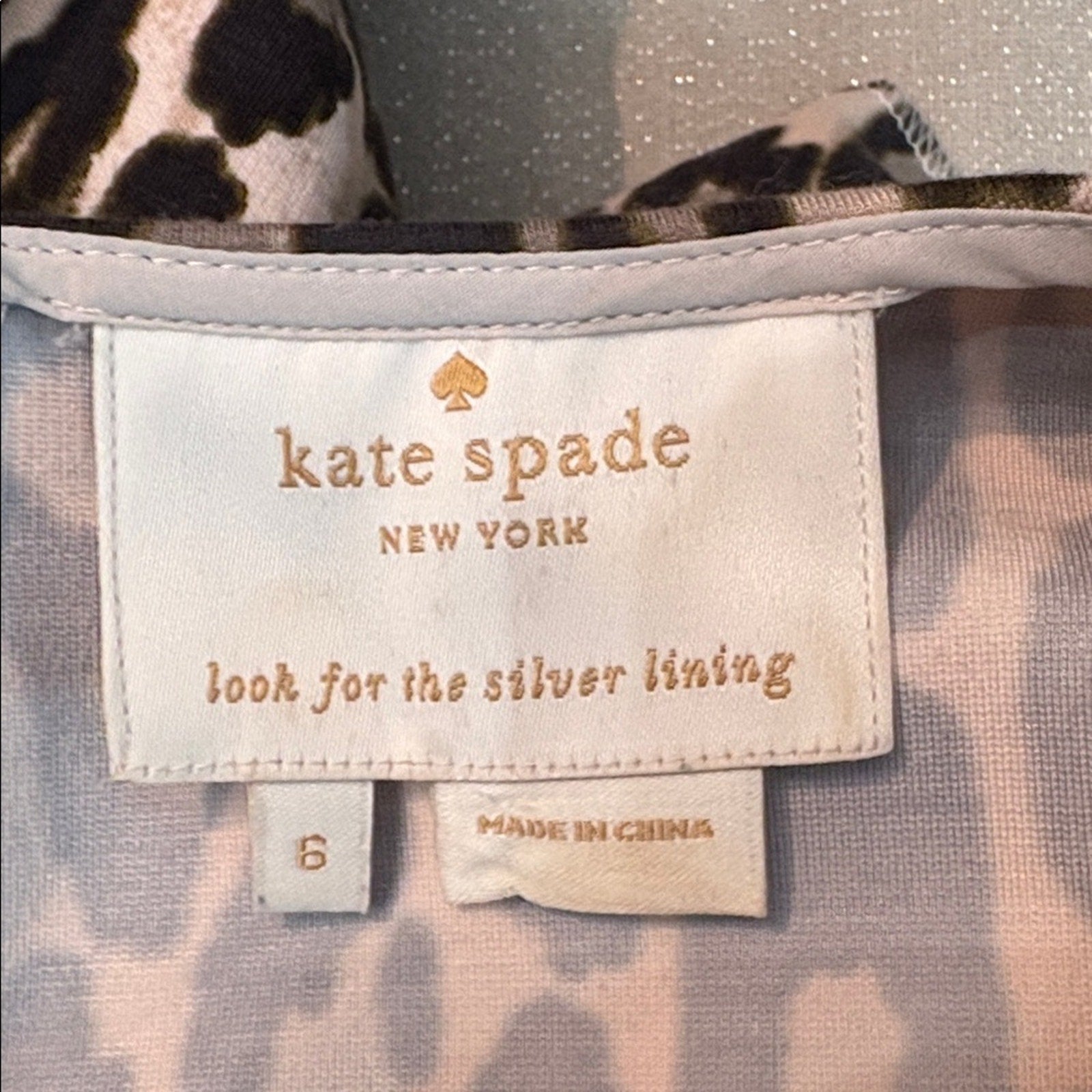 Kate Spade Leopard Print Dress - size 6