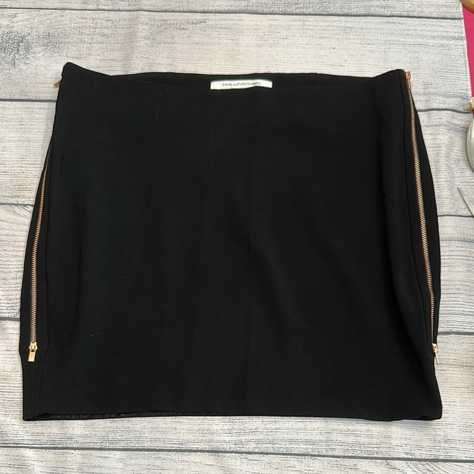 Diane Von Furstenberg black skirt - size 12