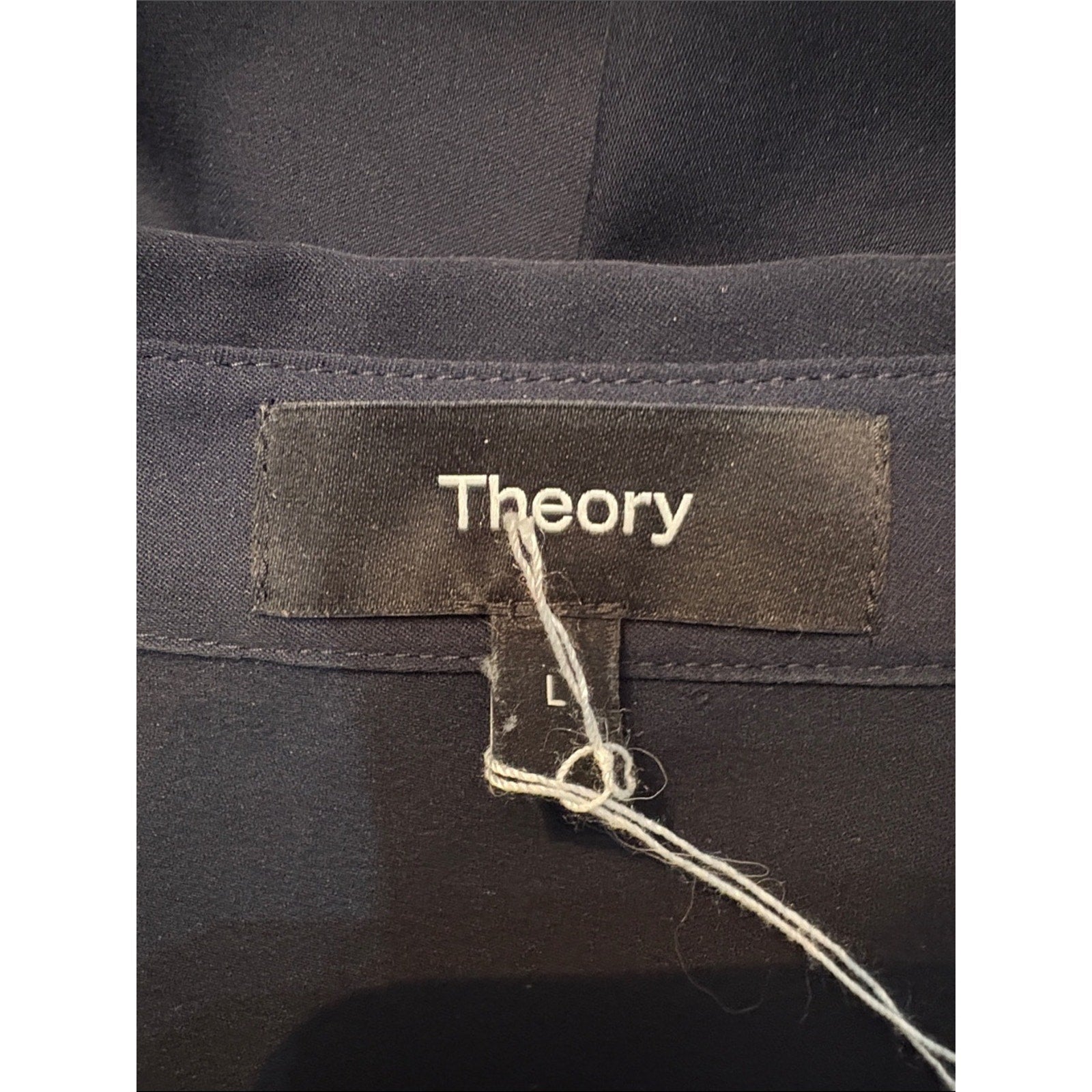 Theory Hekanina Silk Tie Shirt - L 🌟